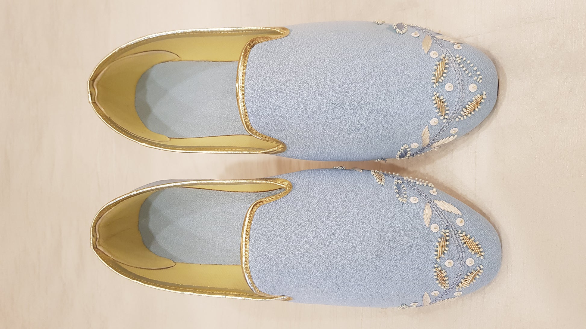 Sky Blue Ethnic Shoes for Men – Designer Indian Jutti & Mojari for Wedding
