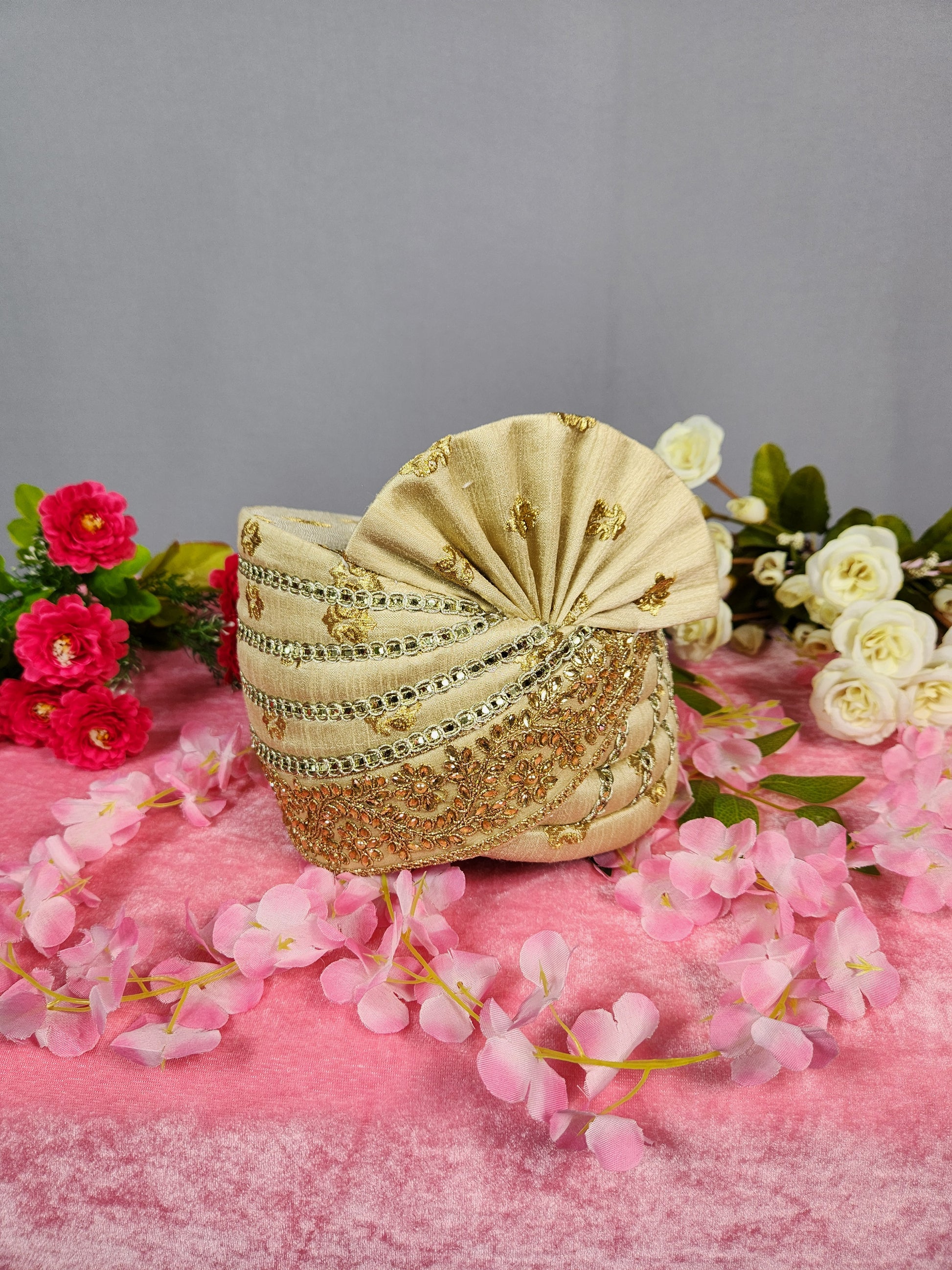 Golden Groom Turban Shawl