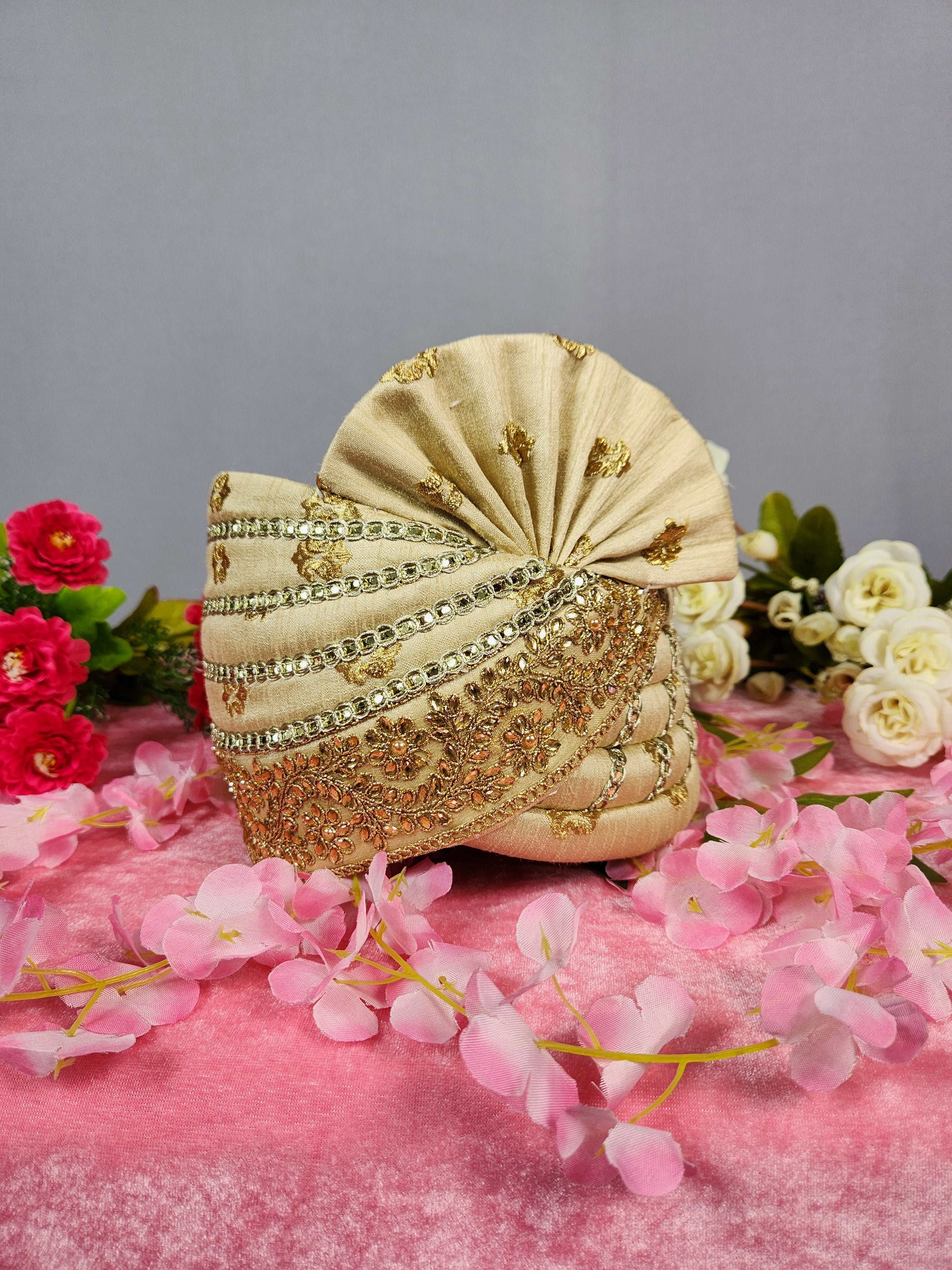 Golden Groom Turban Shawl