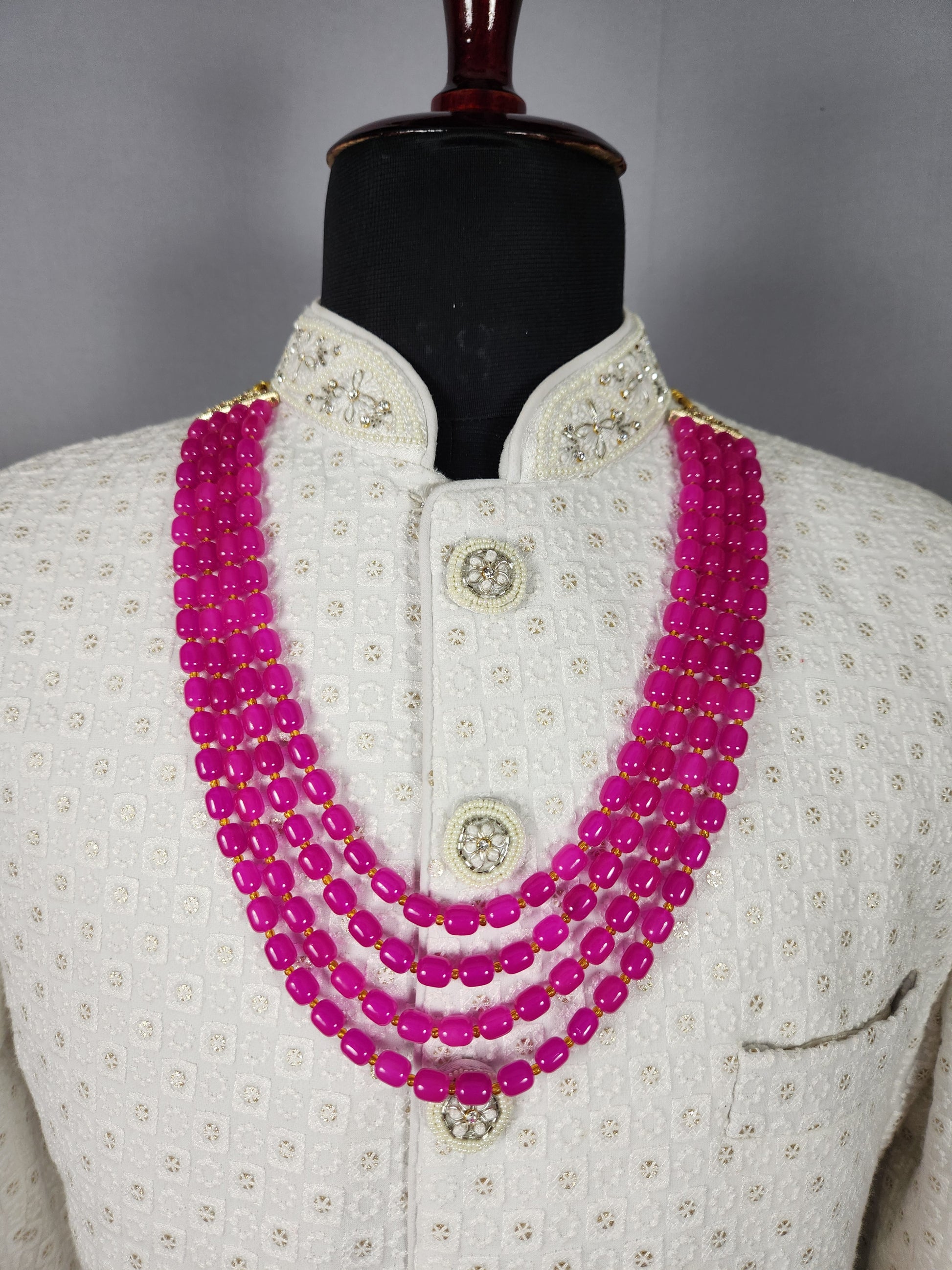 Ruby Necklace For Groom