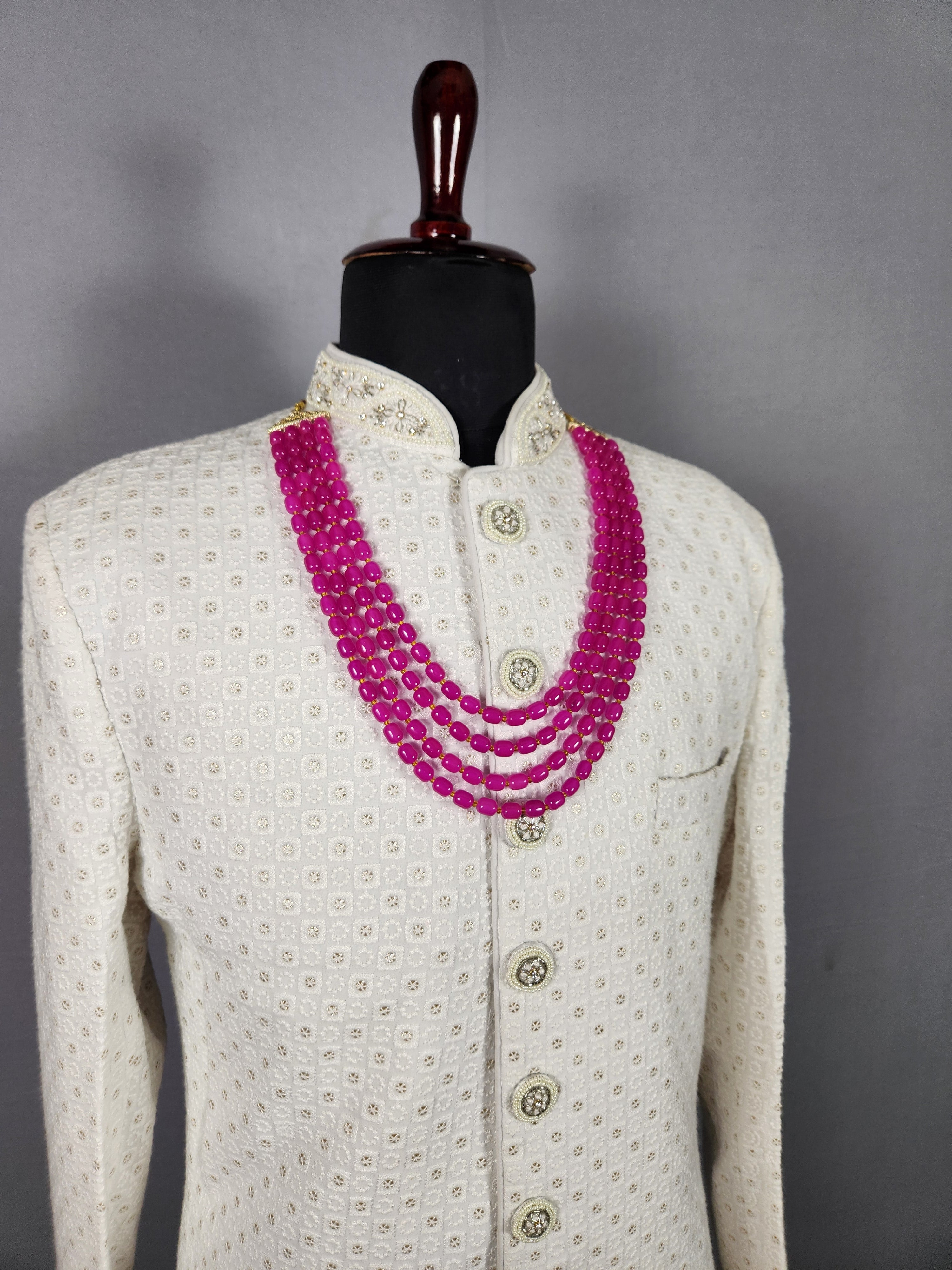 Ruby Necklace For Groom