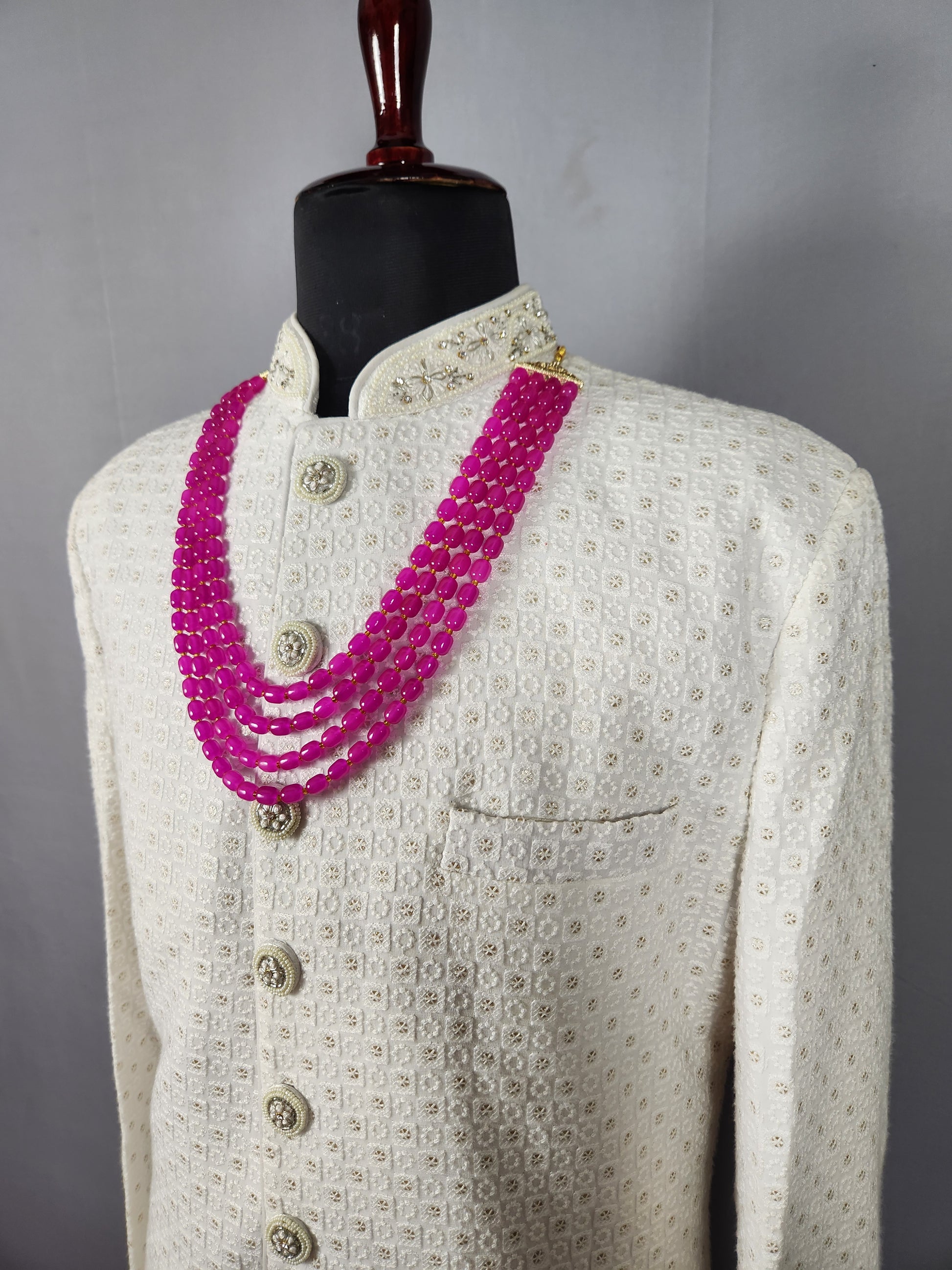 Ruby Necklace For Groom