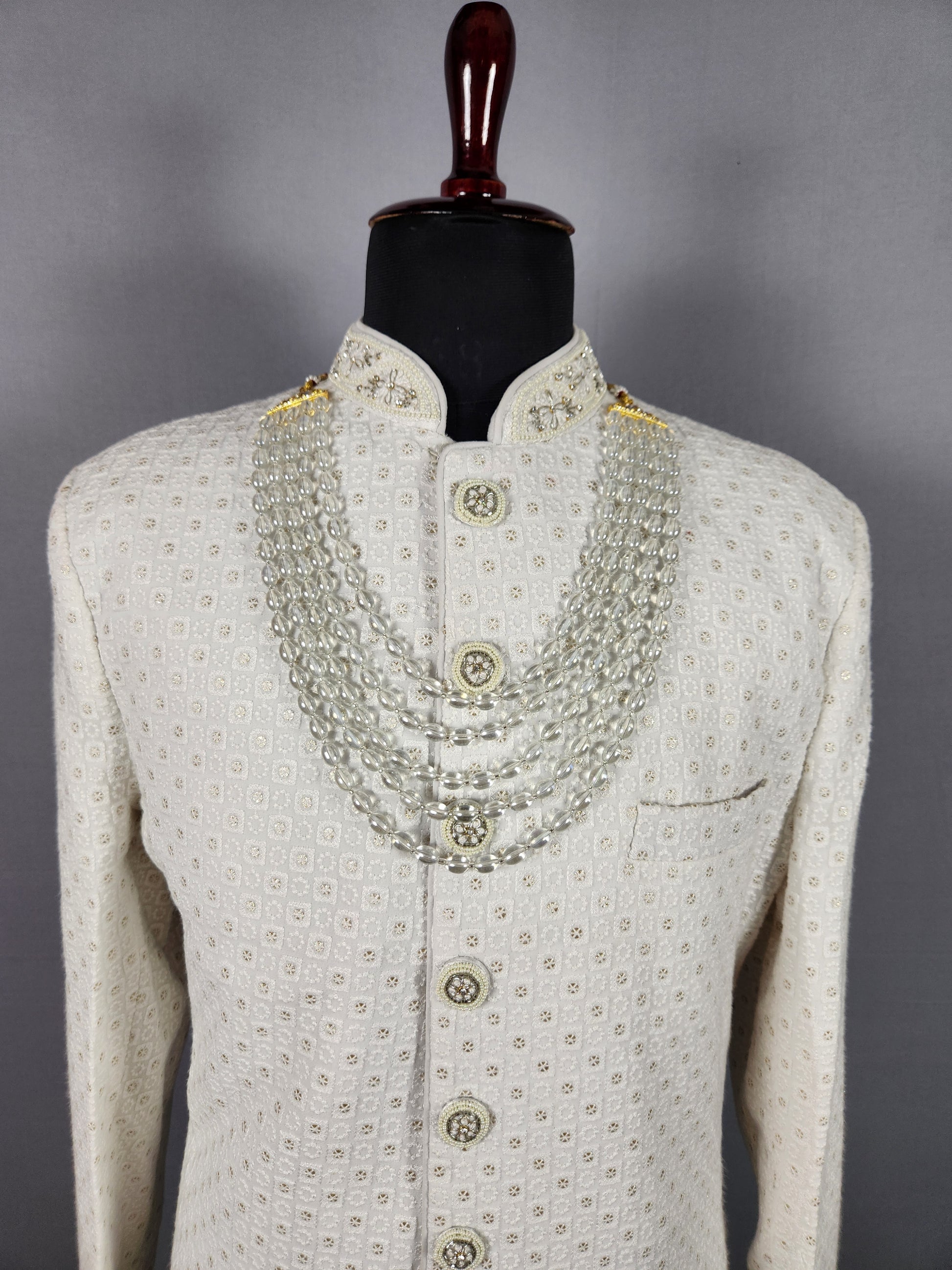 Silver Groom Necklace For groom