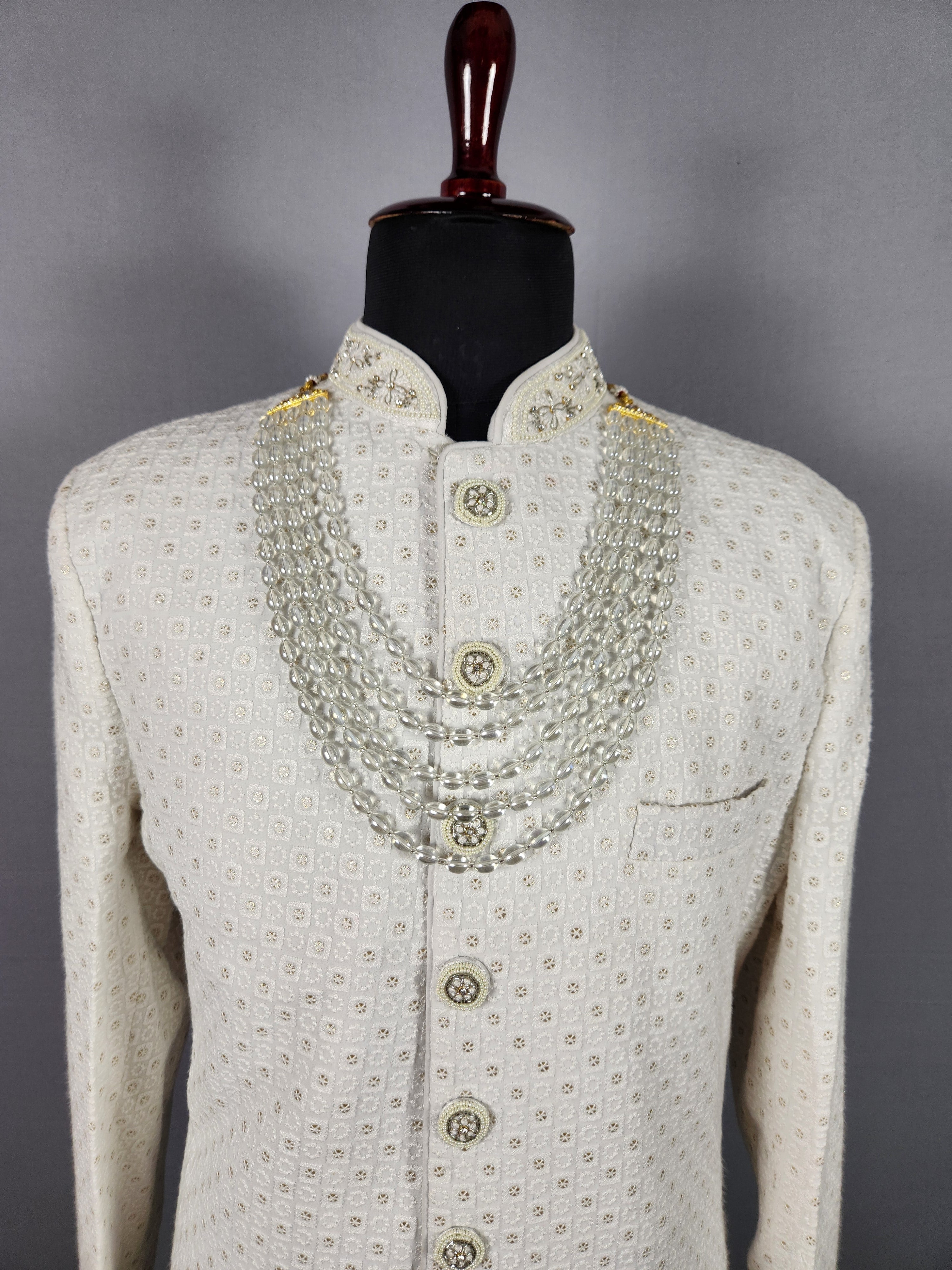 Silver Groom Necklace For groom