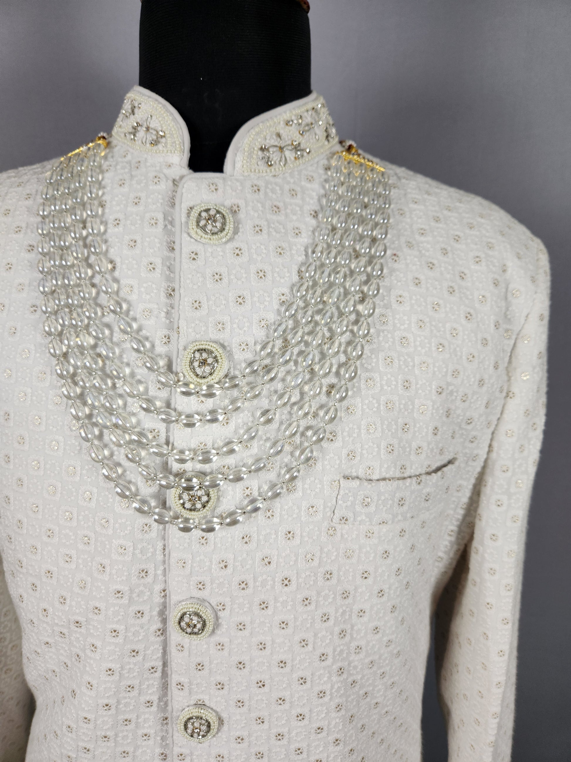 Silver Groom Necklace For groom