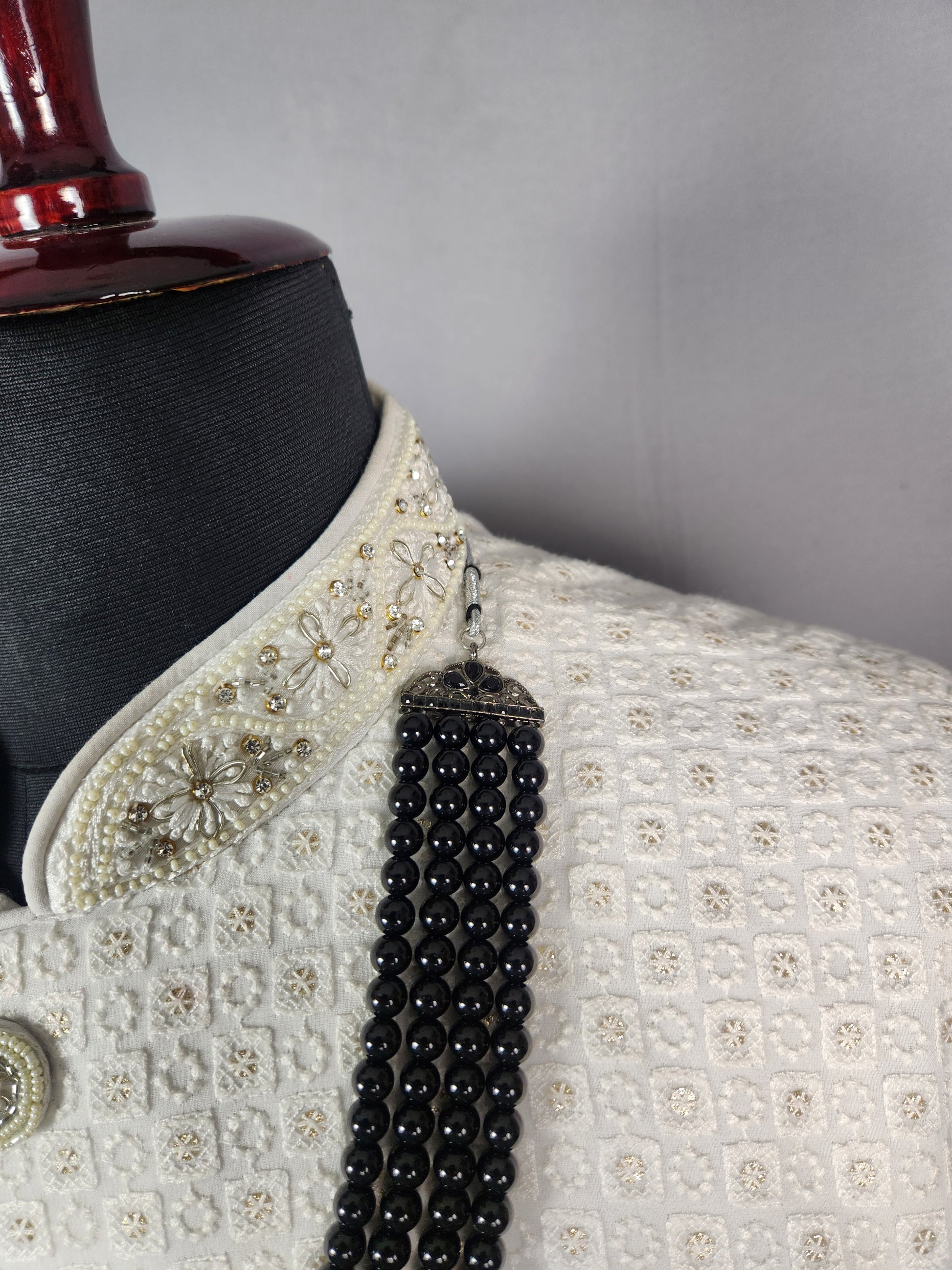 Black Pearl Necklace Groom