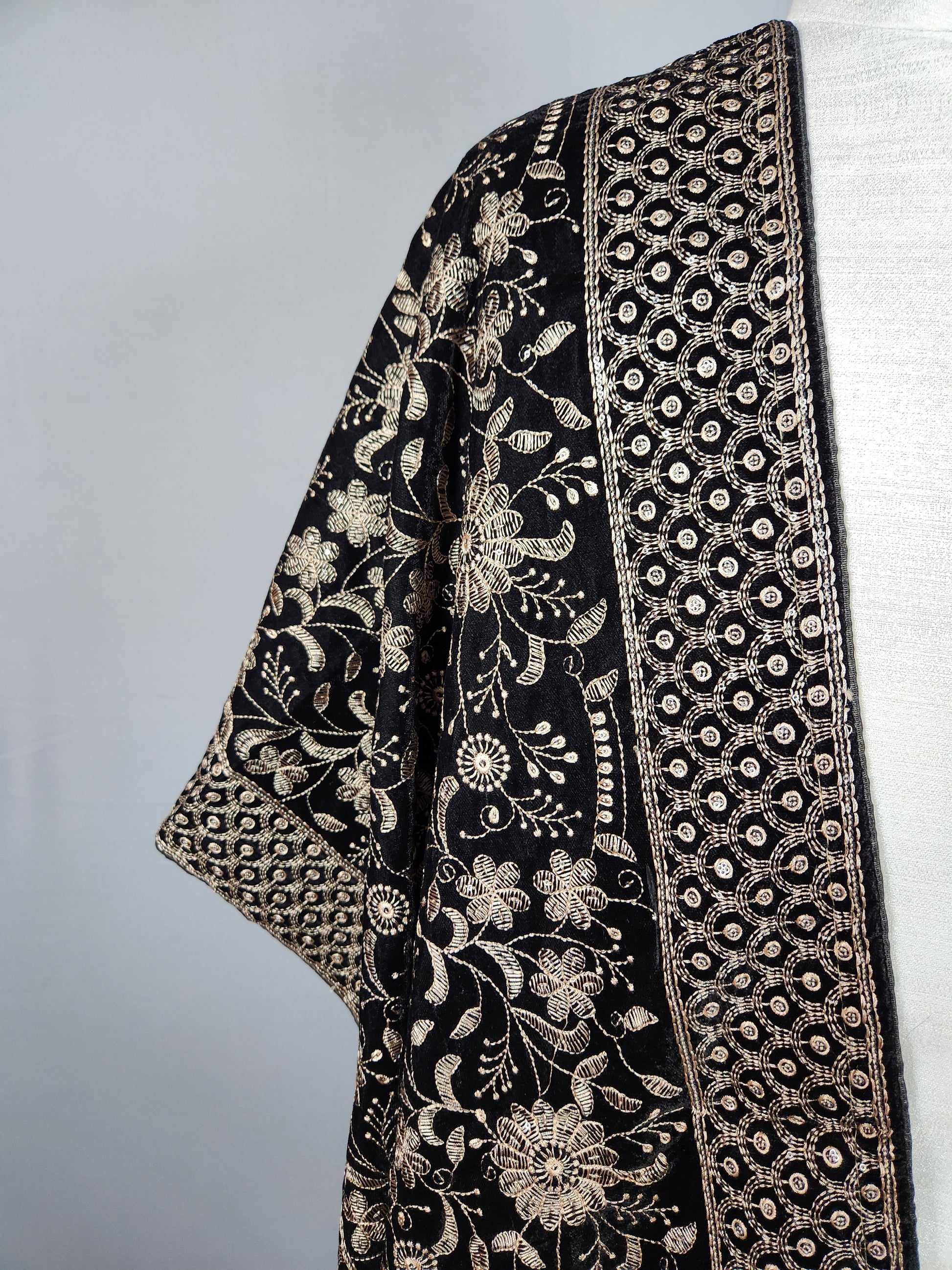 Black Shawl For Groom Men