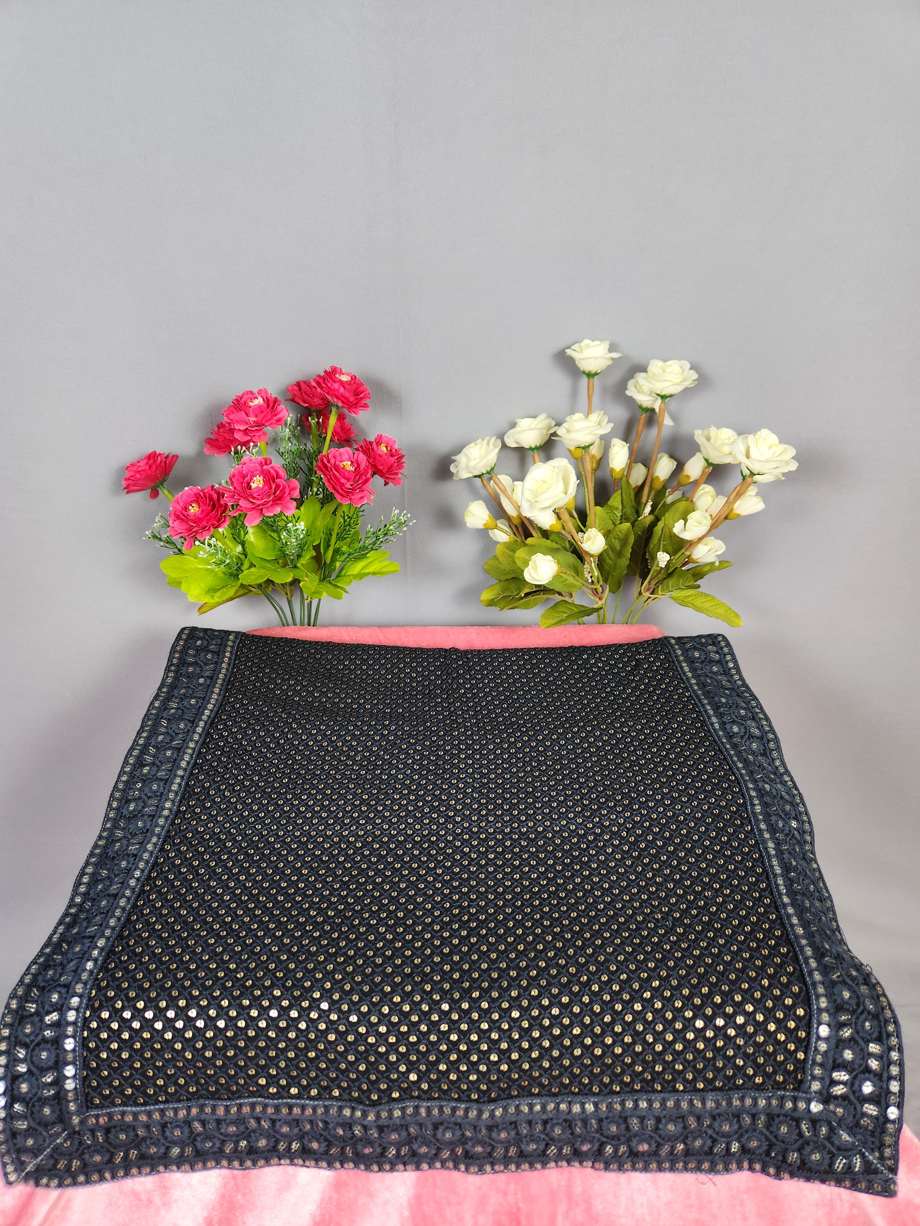 Black Groom Turban Shawl Set