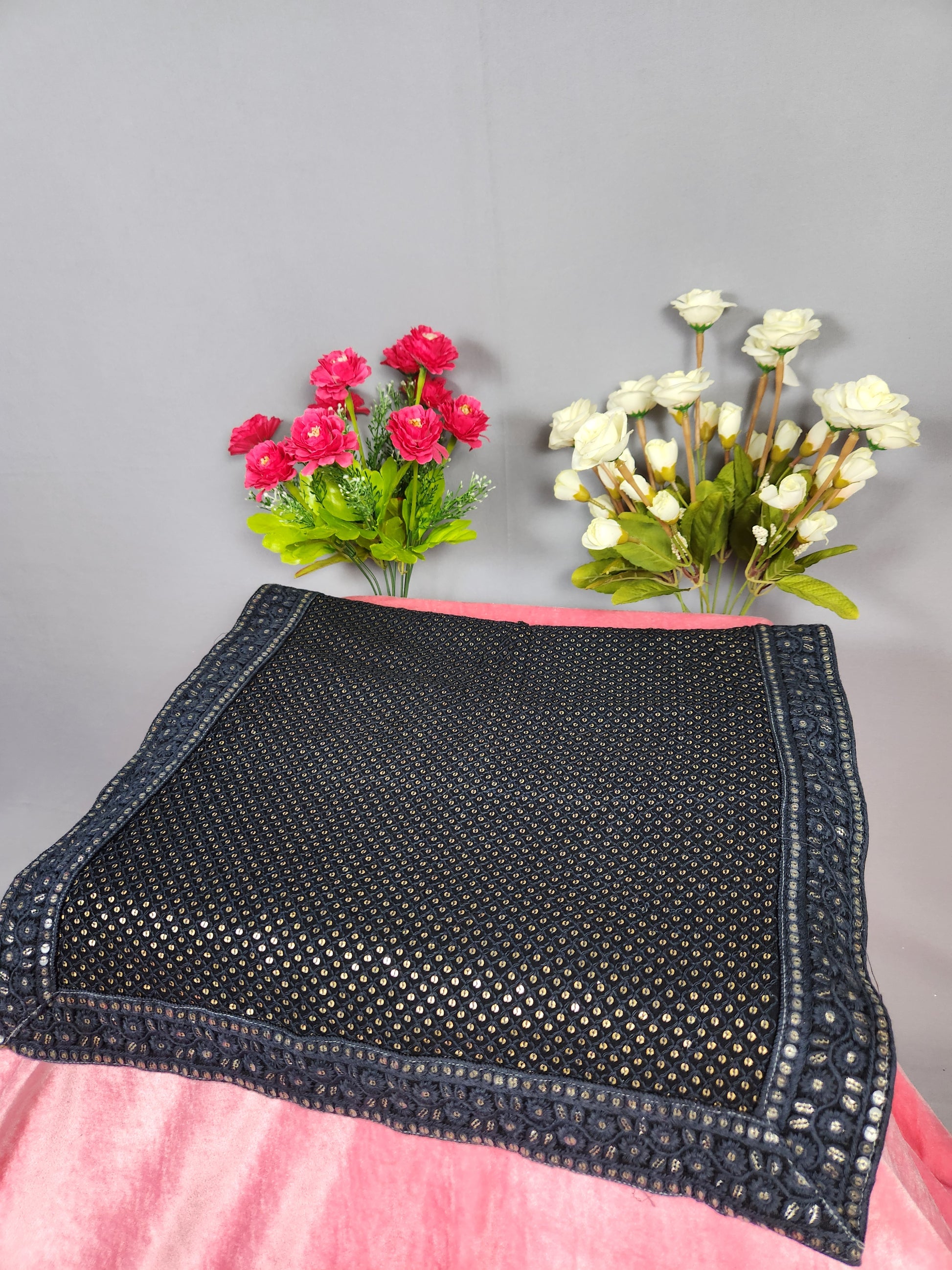 Black Groom Turban Shawl Set