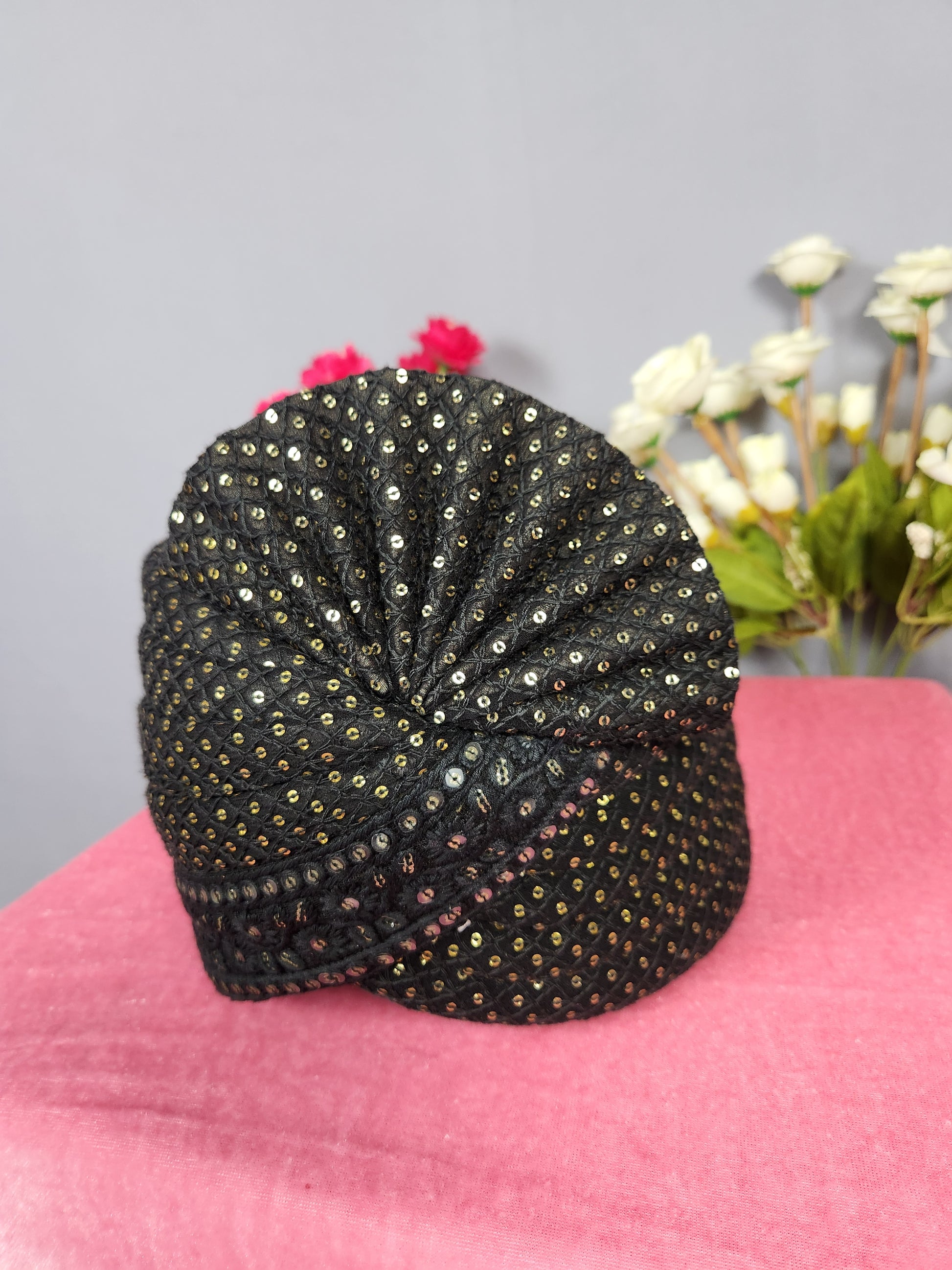 Black Groom Turban Shawl Set