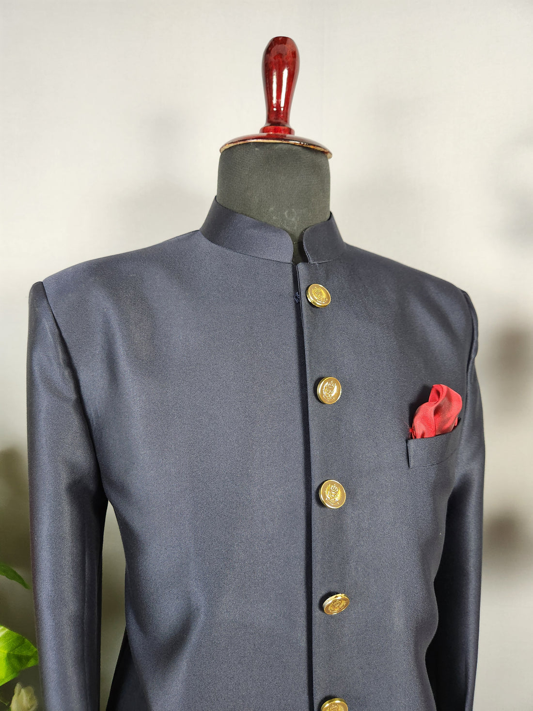 Blue Jodhpuri Achkan Sherwani for Groom  -   Indian Wedding Outfit for Men