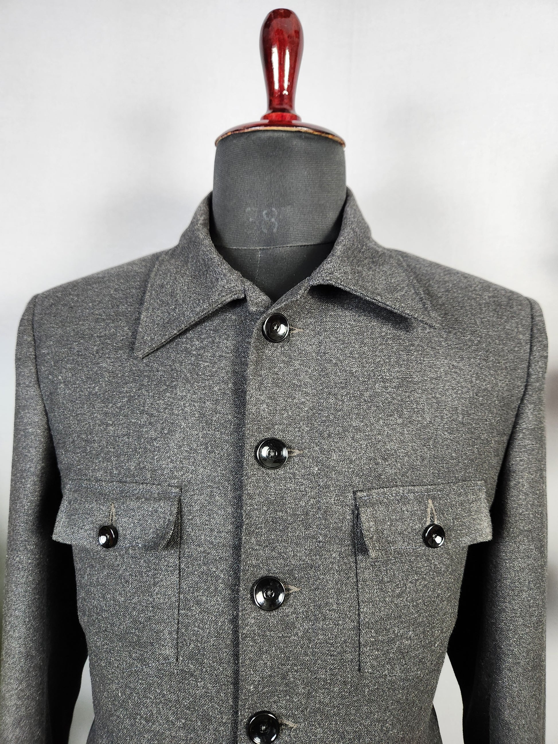 Charcoal Gray Jodhpuri Suit for Men  -   Indian Wedding Outfit for Men