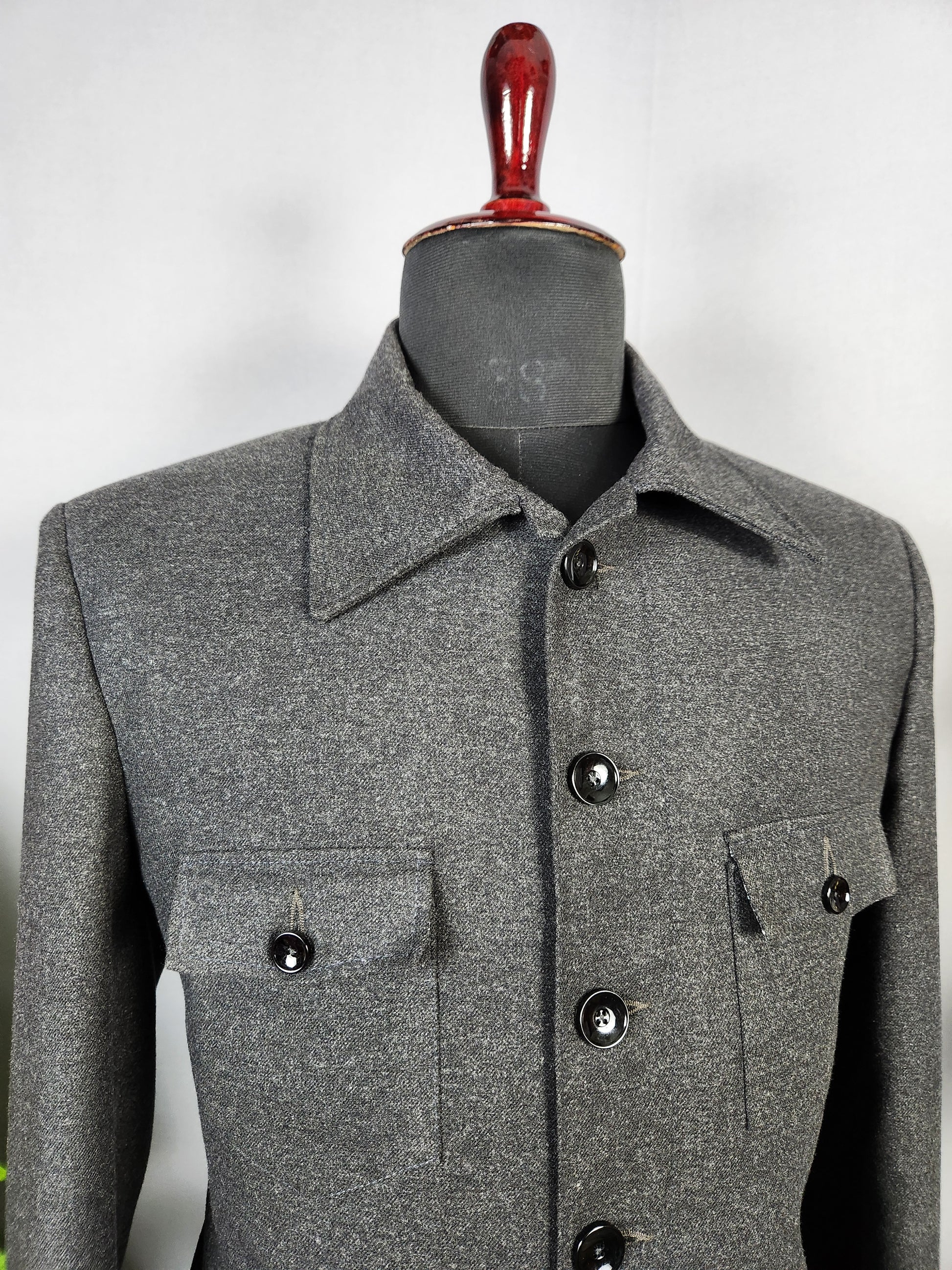 Charcoal Gray Jodhpuri Suit for Men  -   Indian Wedding Outfit for Men