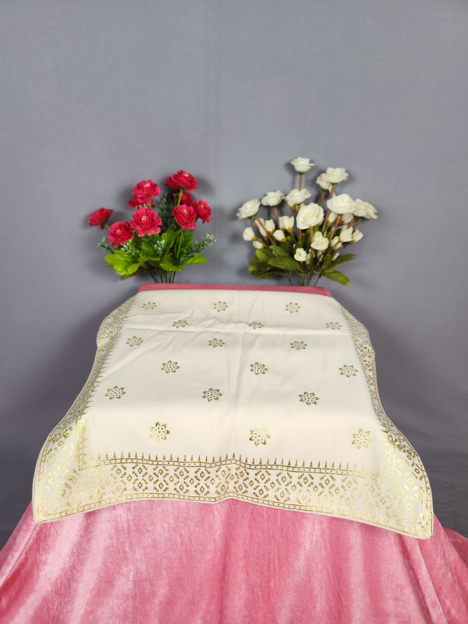 Cream Ivory Groom Turban Shawl Set