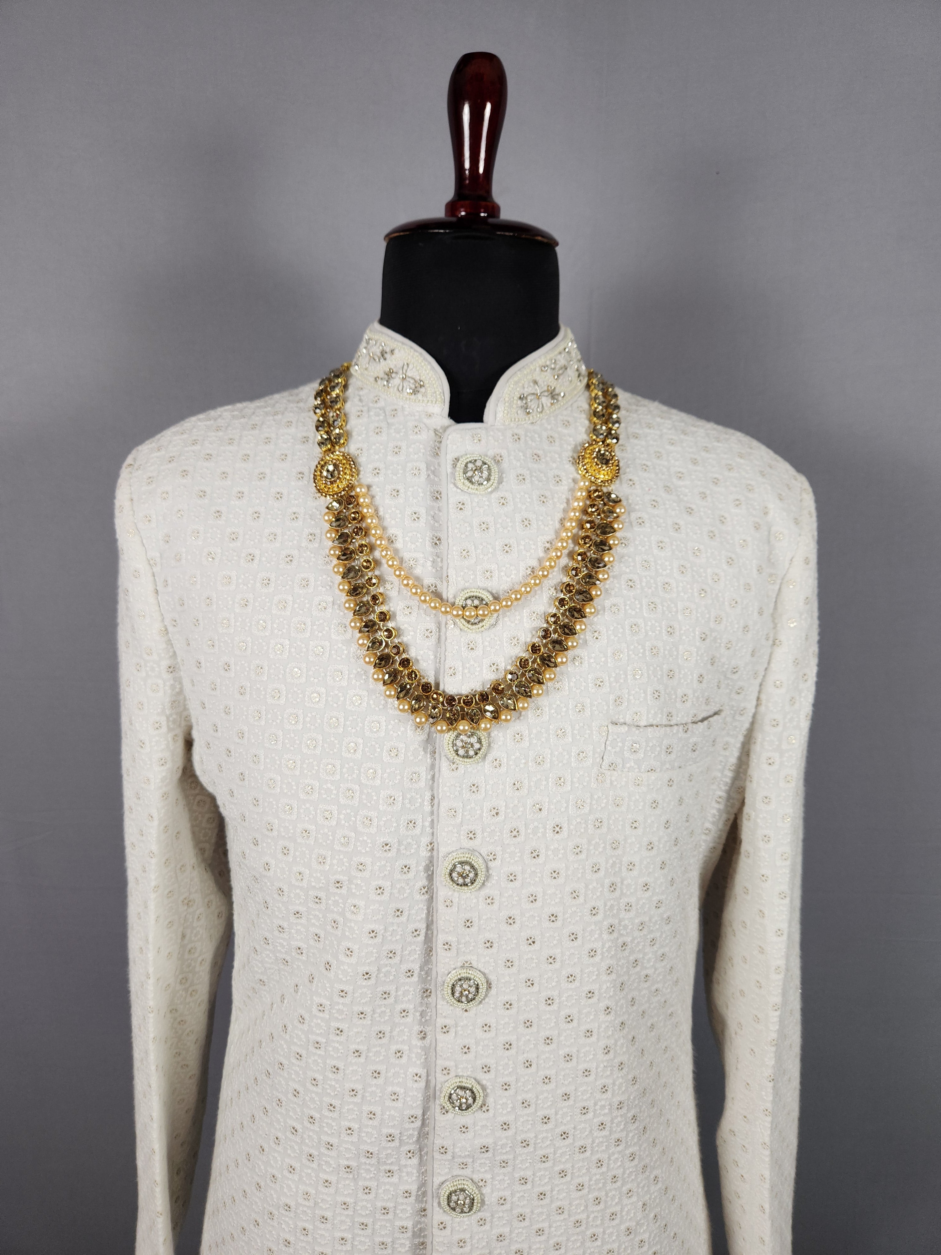 Golden kundan Necklace Groom