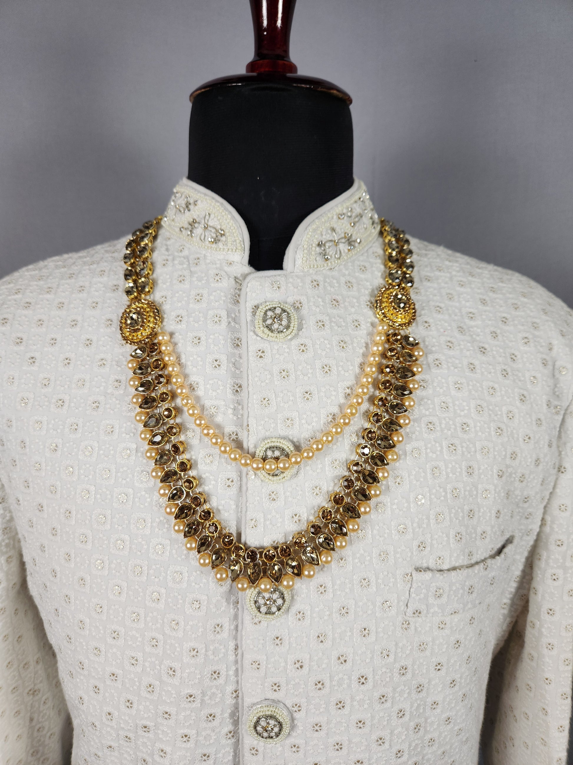 Golden kundan Necklace Groom