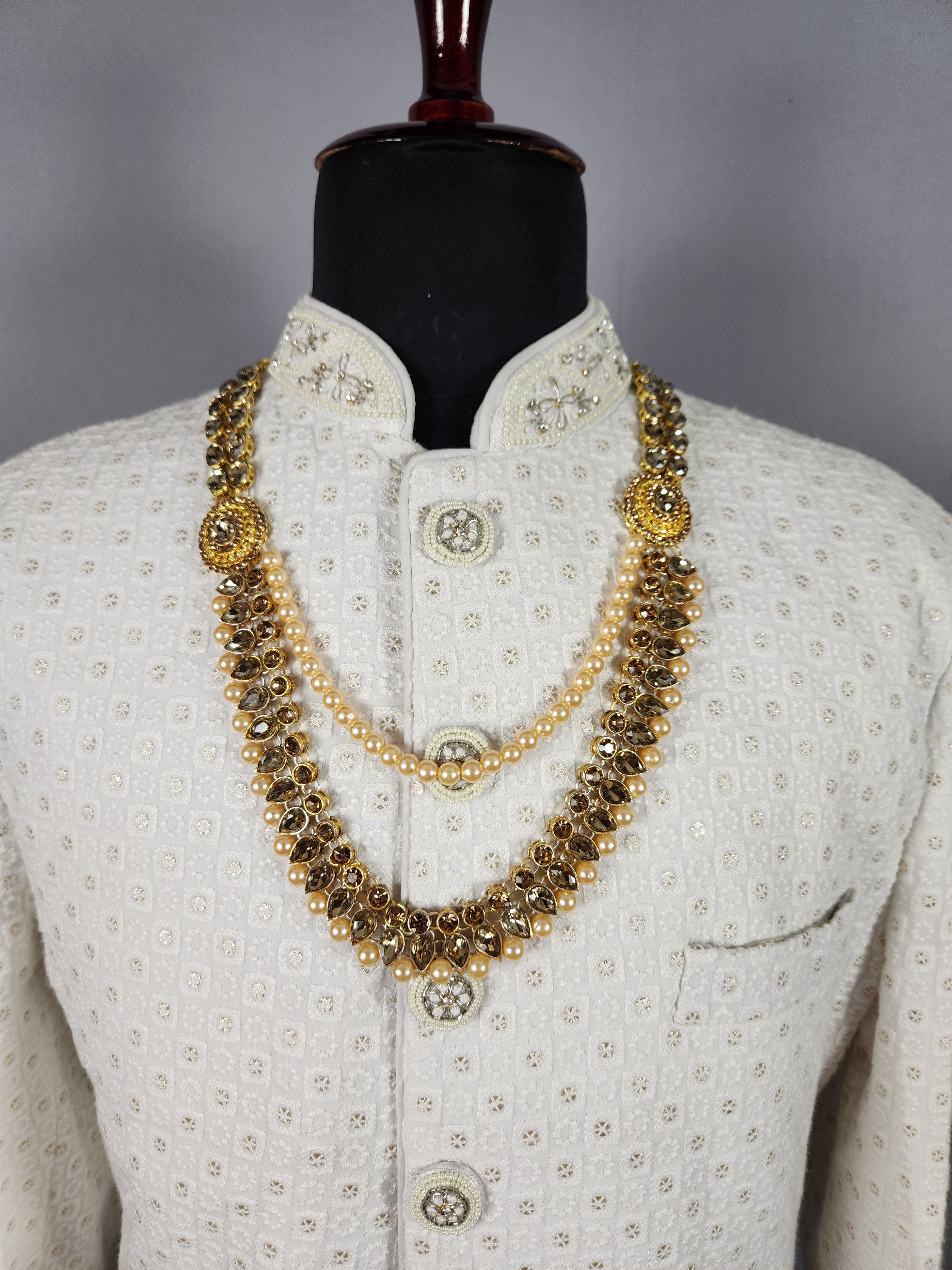 Golden kundan Necklace Groom