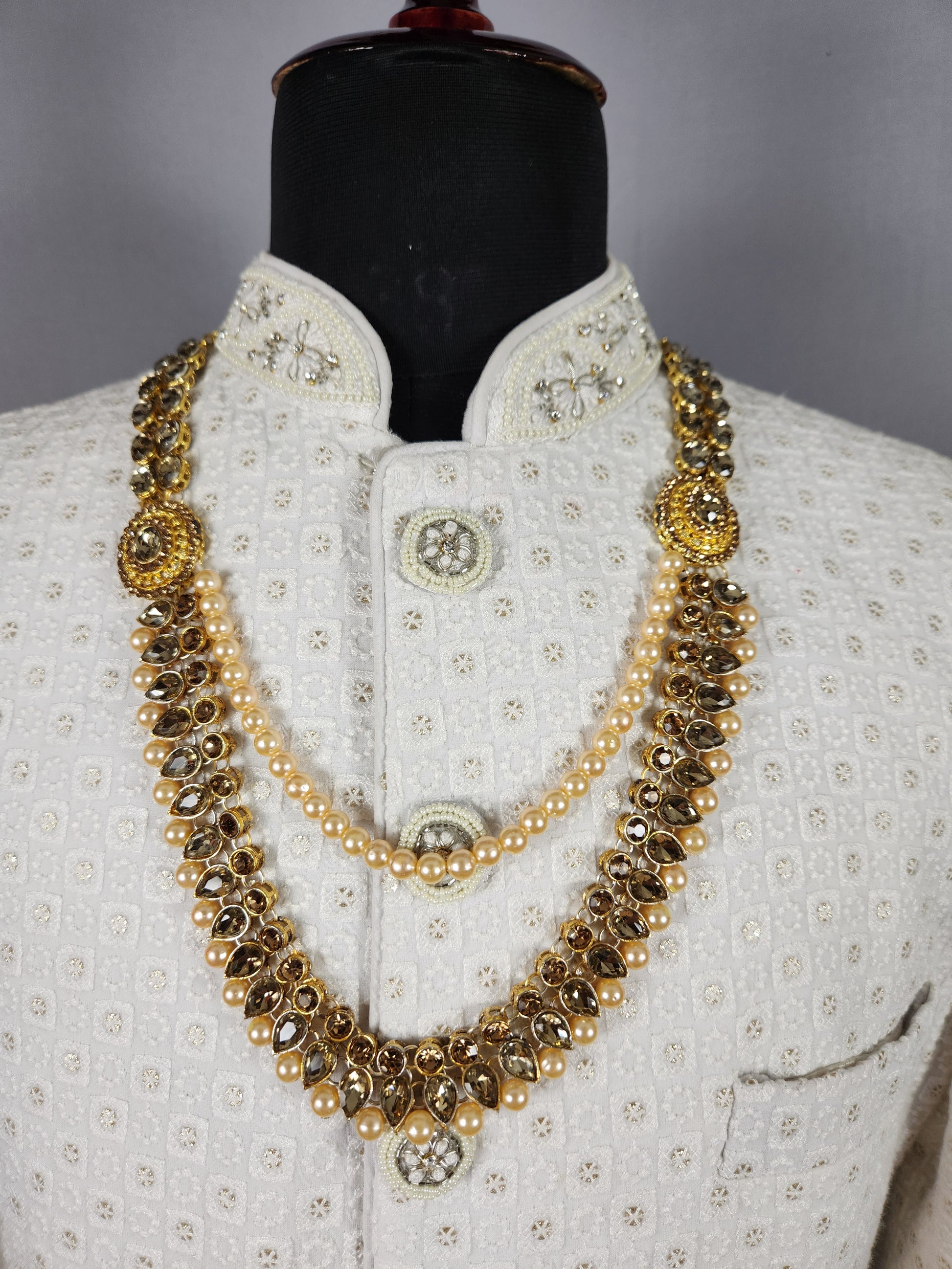 Golden kundan Necklace Groom