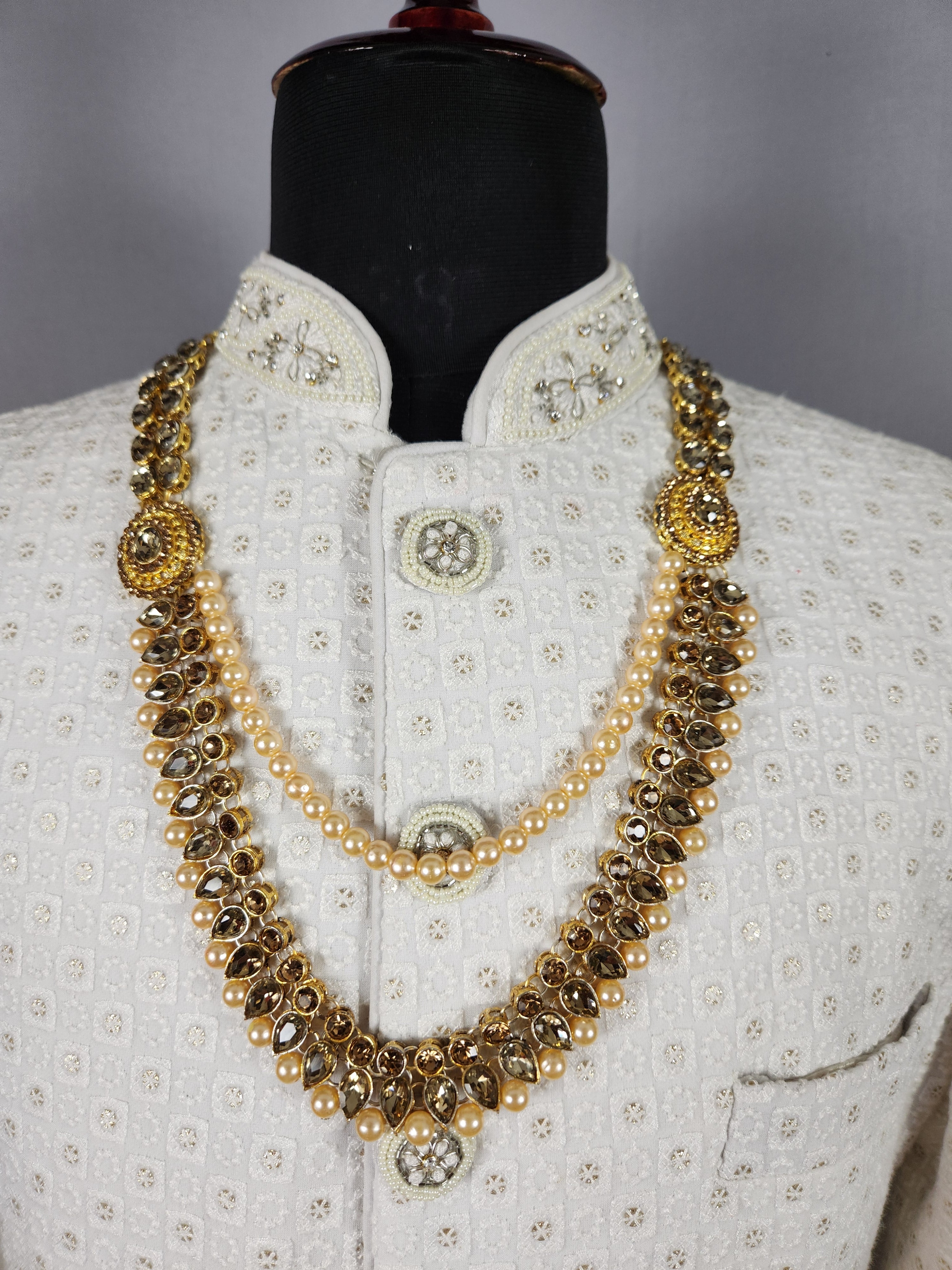 Golden kundan Necklace Groom