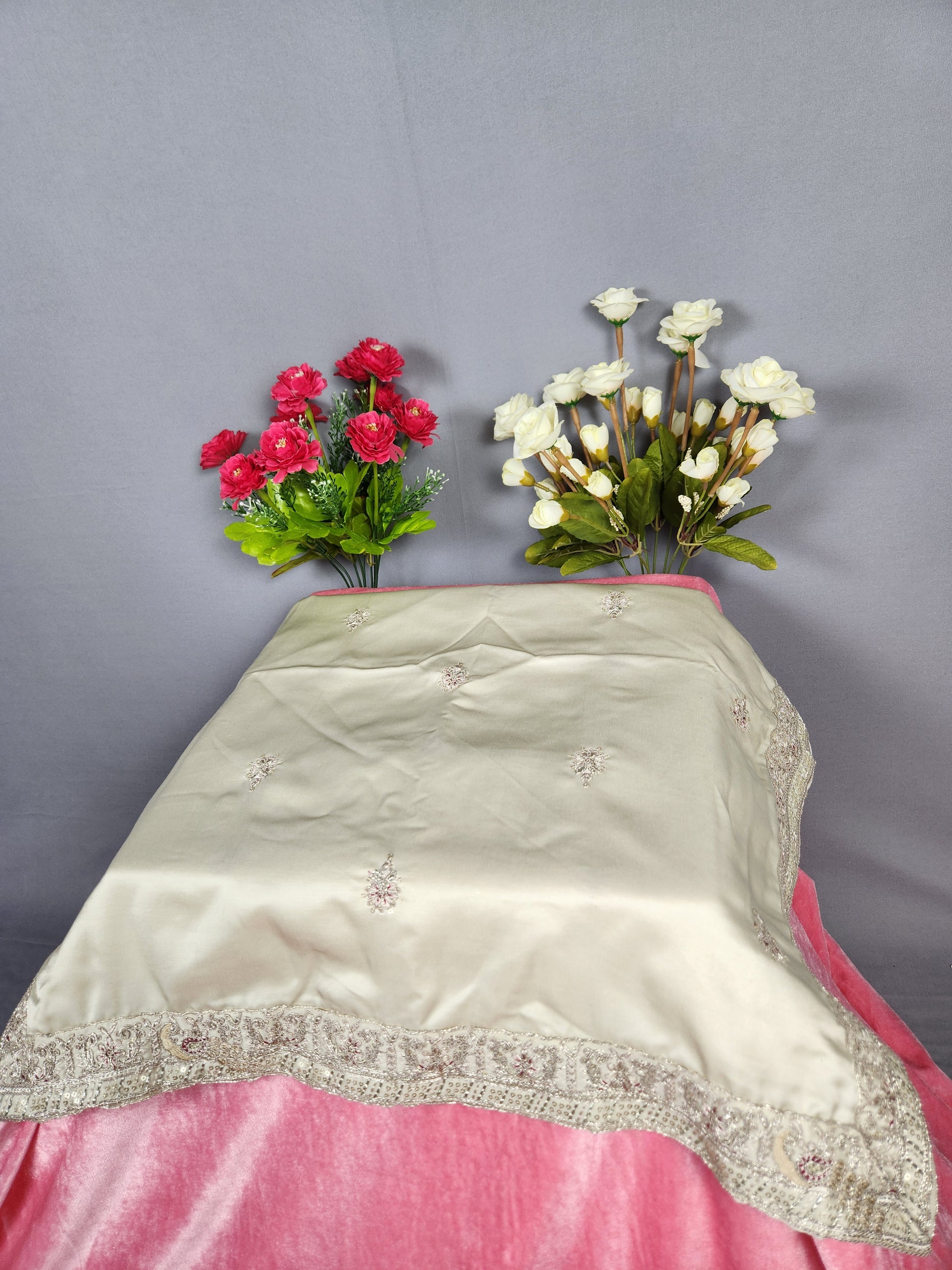 Golden Peacock Design Groom Turban Shawl Set