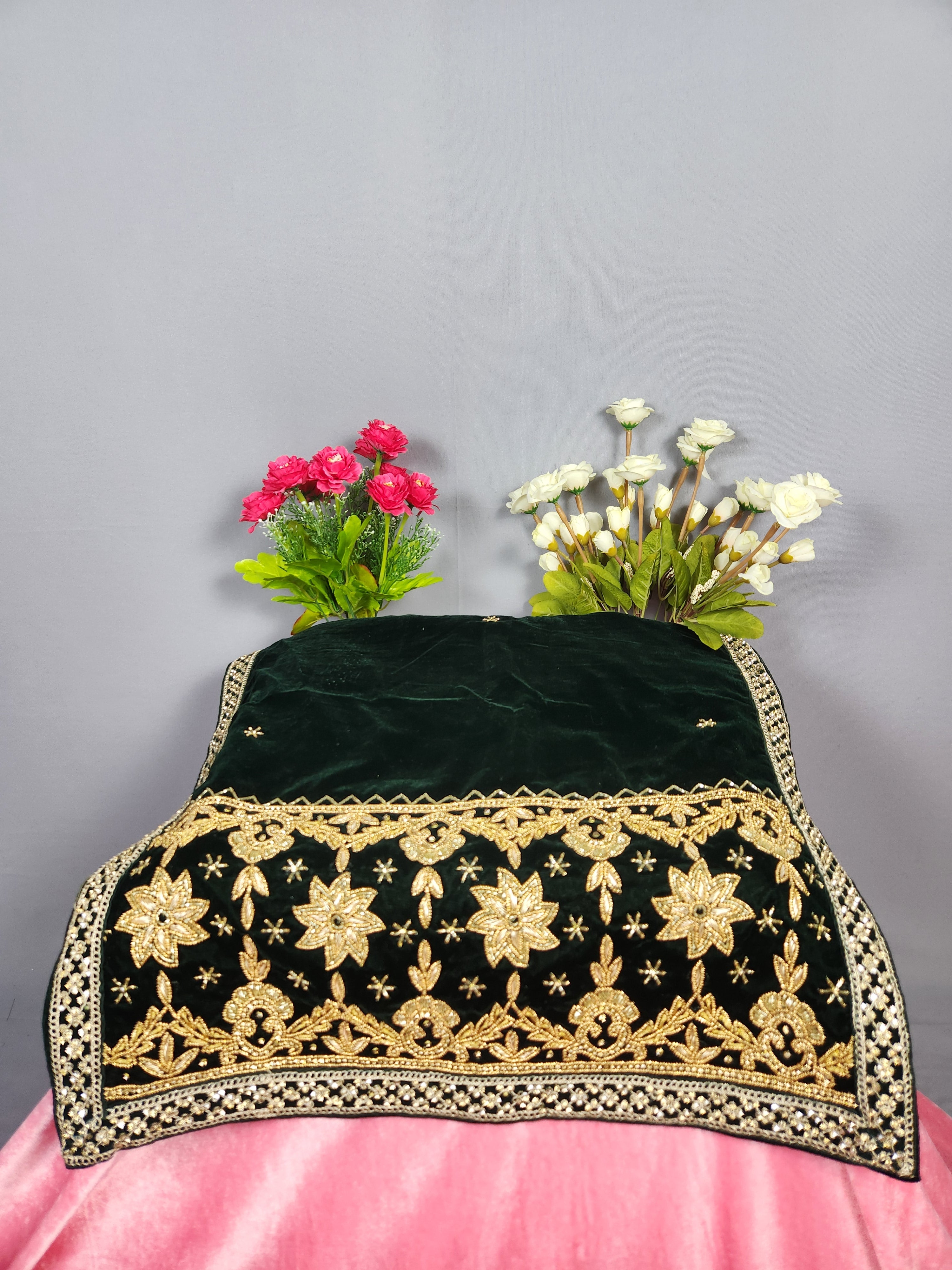 Green Groom Turban Shawl Set