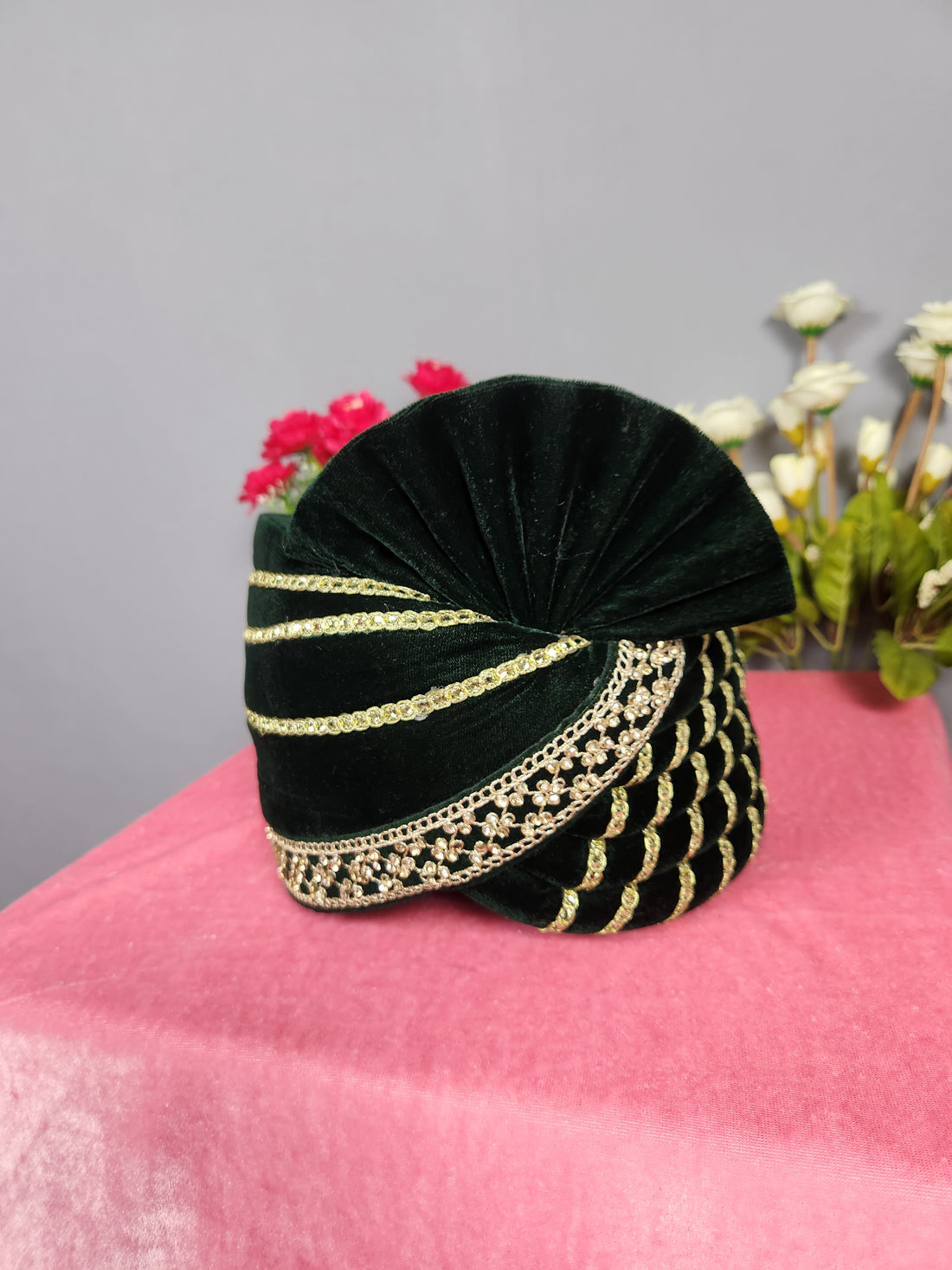 Green Groom Turban safa