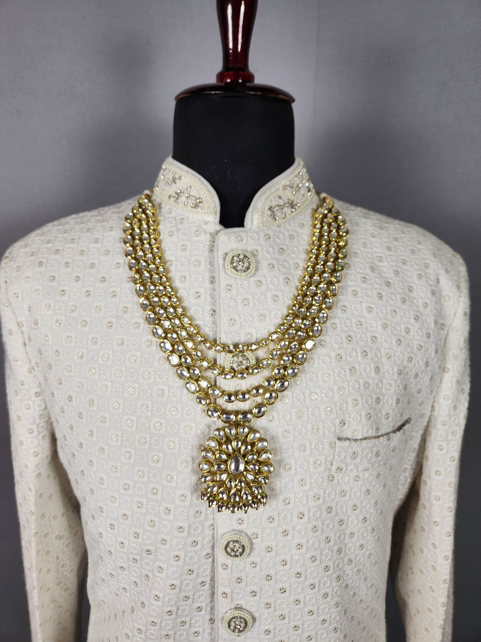 Kundan Necklace for Groom