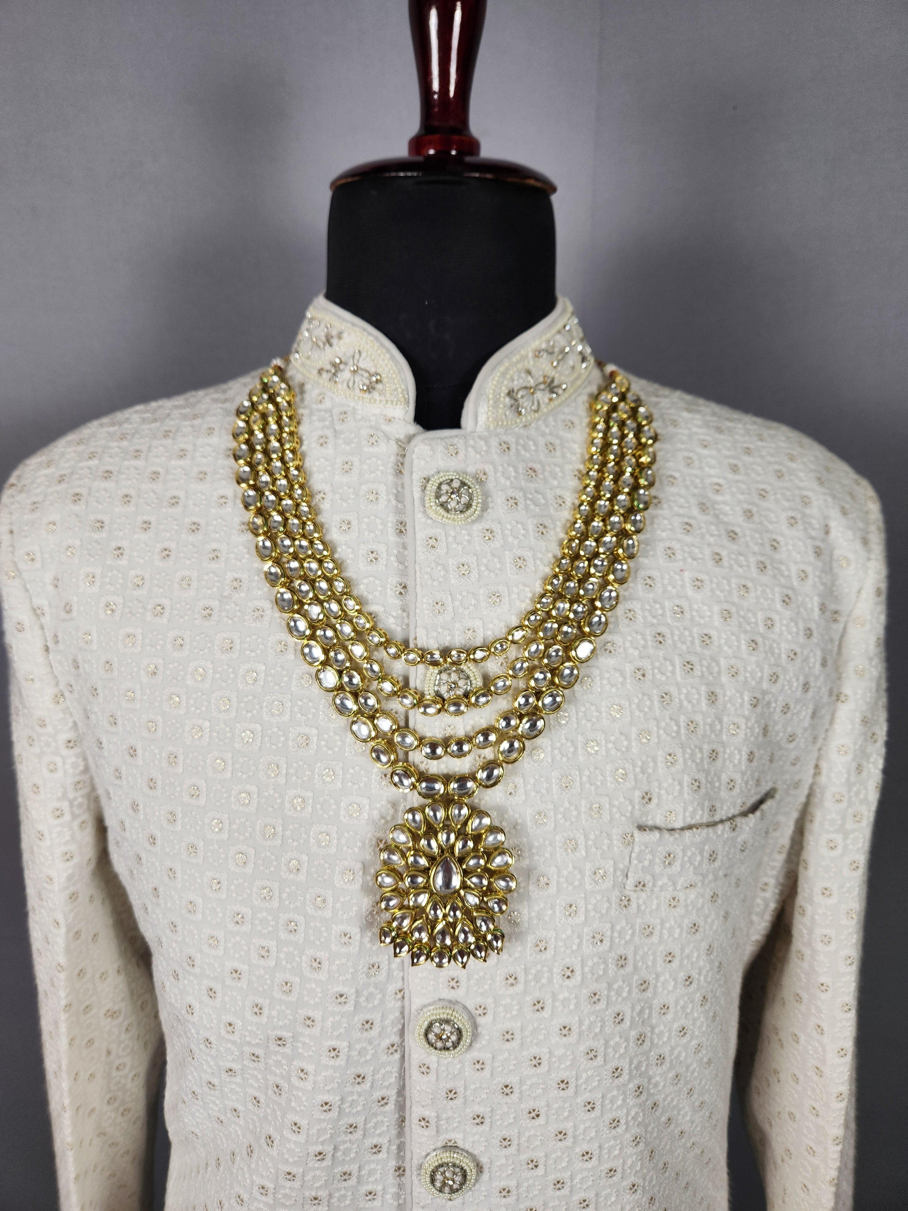 Kundan Necklace for Groom