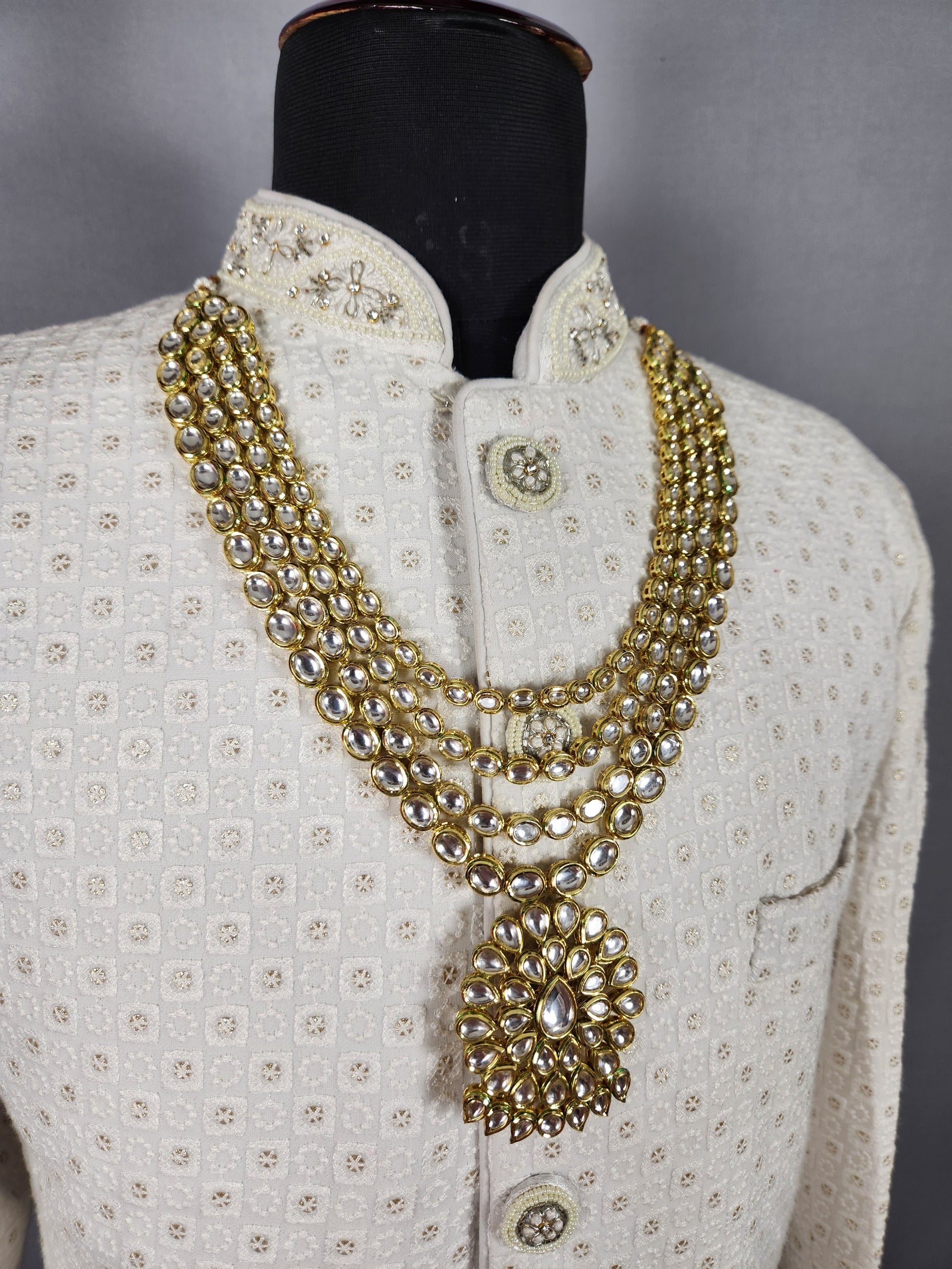 Kundan Necklace for Groom