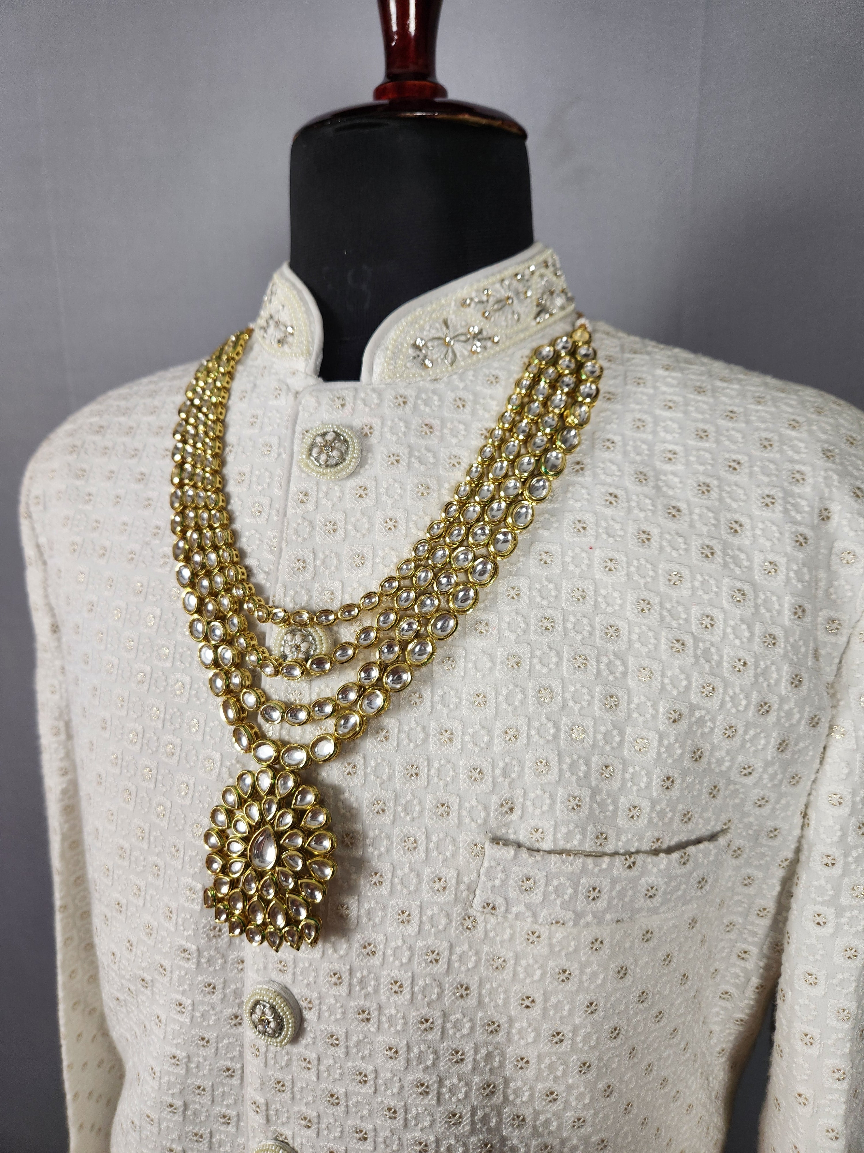 Kundan Necklace for Groom