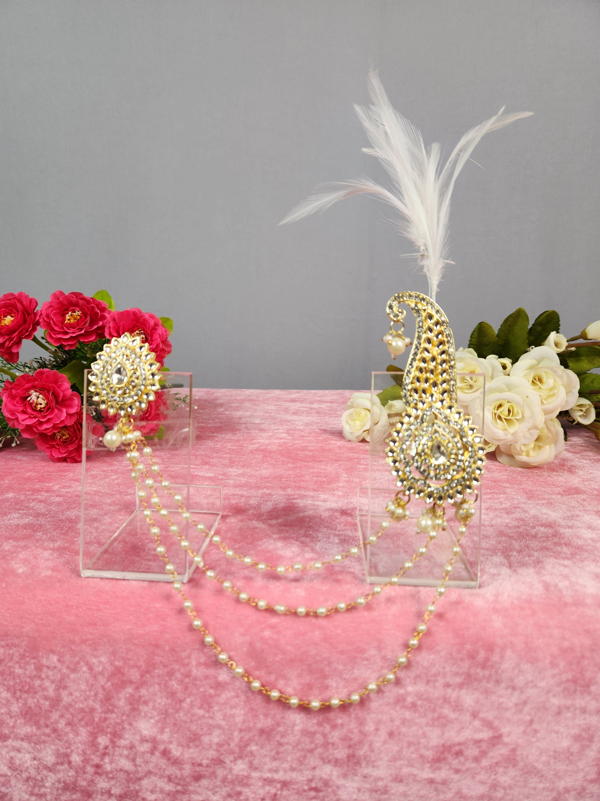 GROOM TURBAN BROOCH WITH PENDANT STYLE