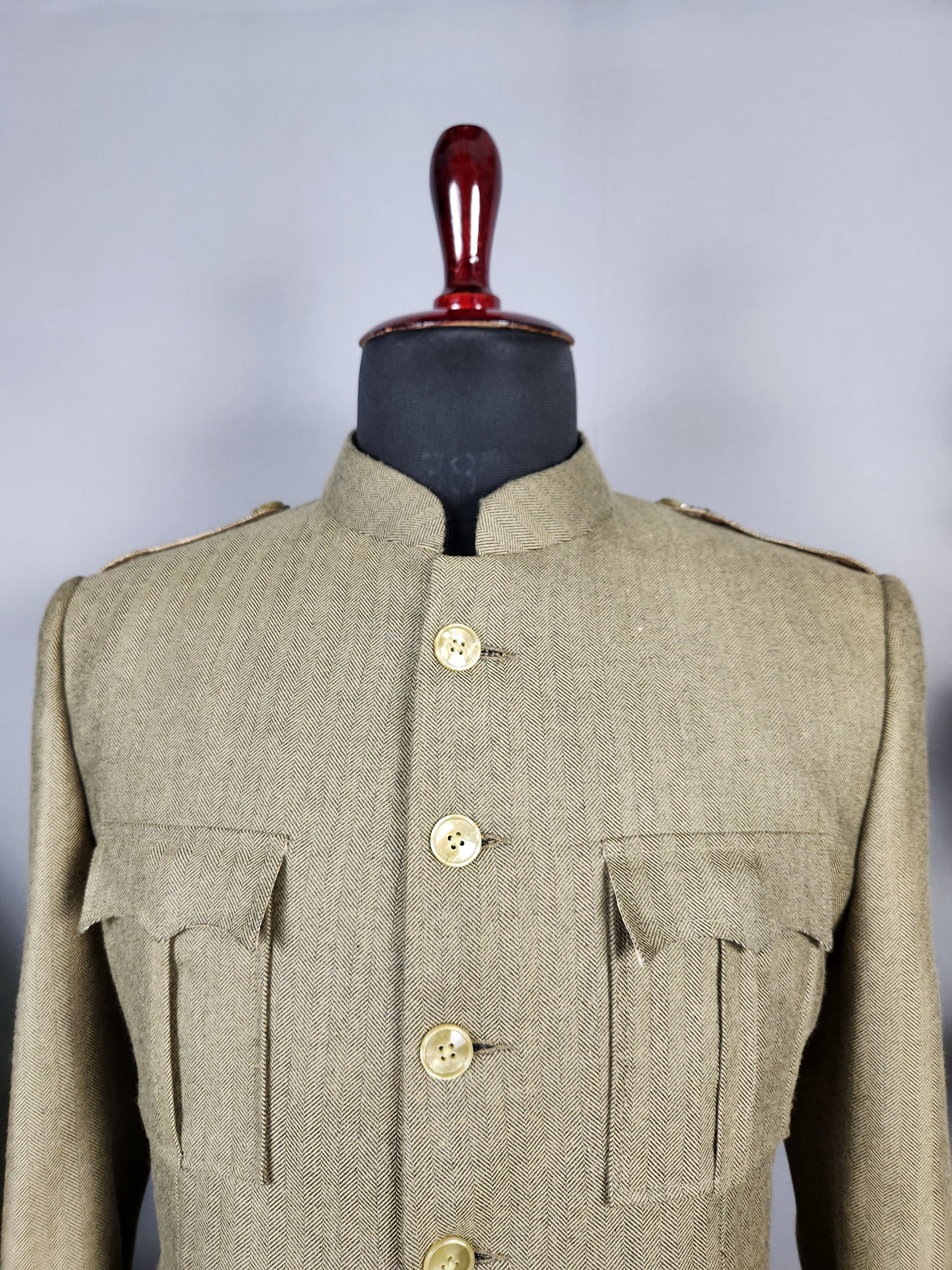 Khaki Beige Jodhpuri Suit for Men  -   Indian Wedding Outfit for Men