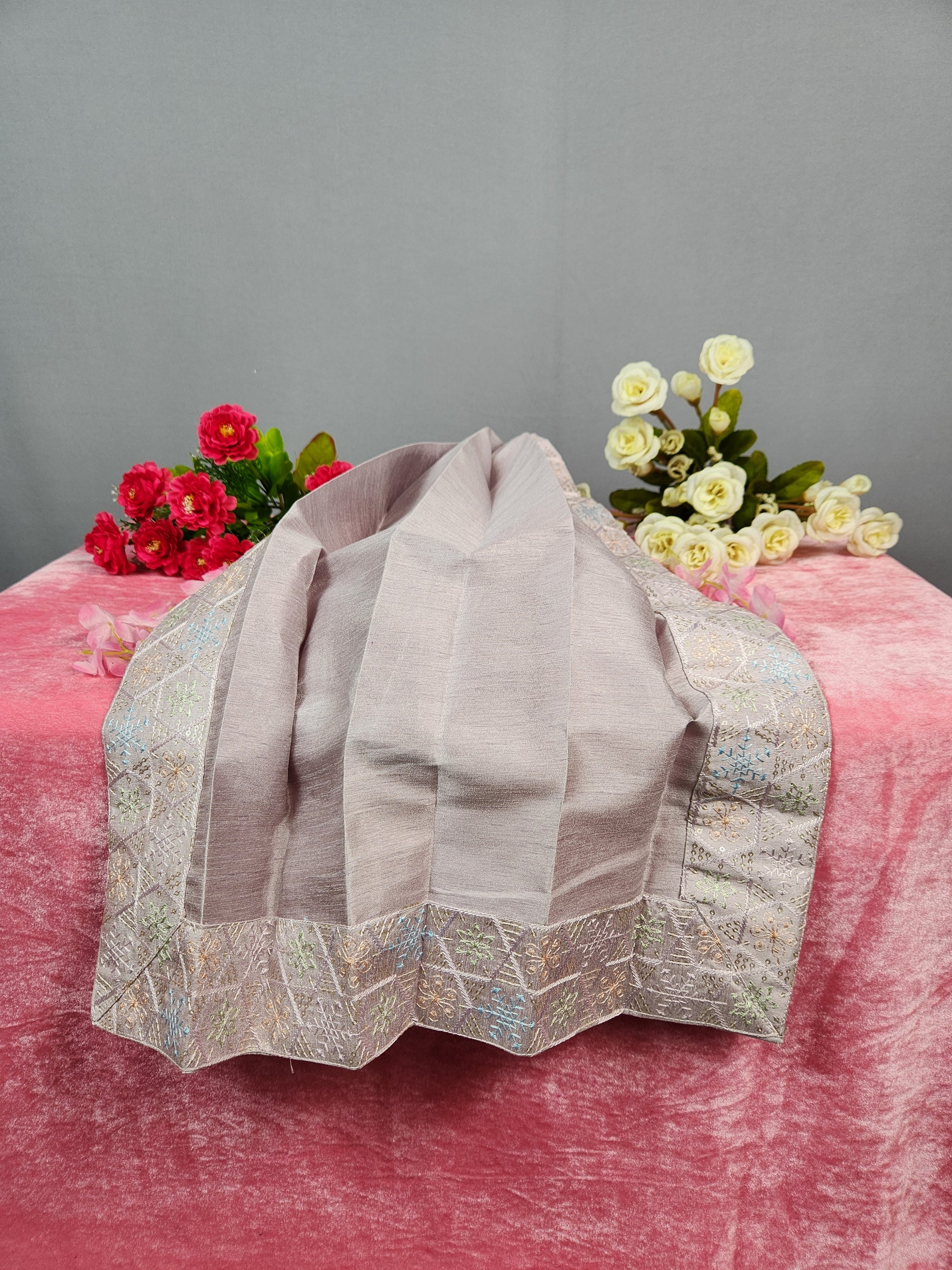 Lavender Groom Turban Shawl Set