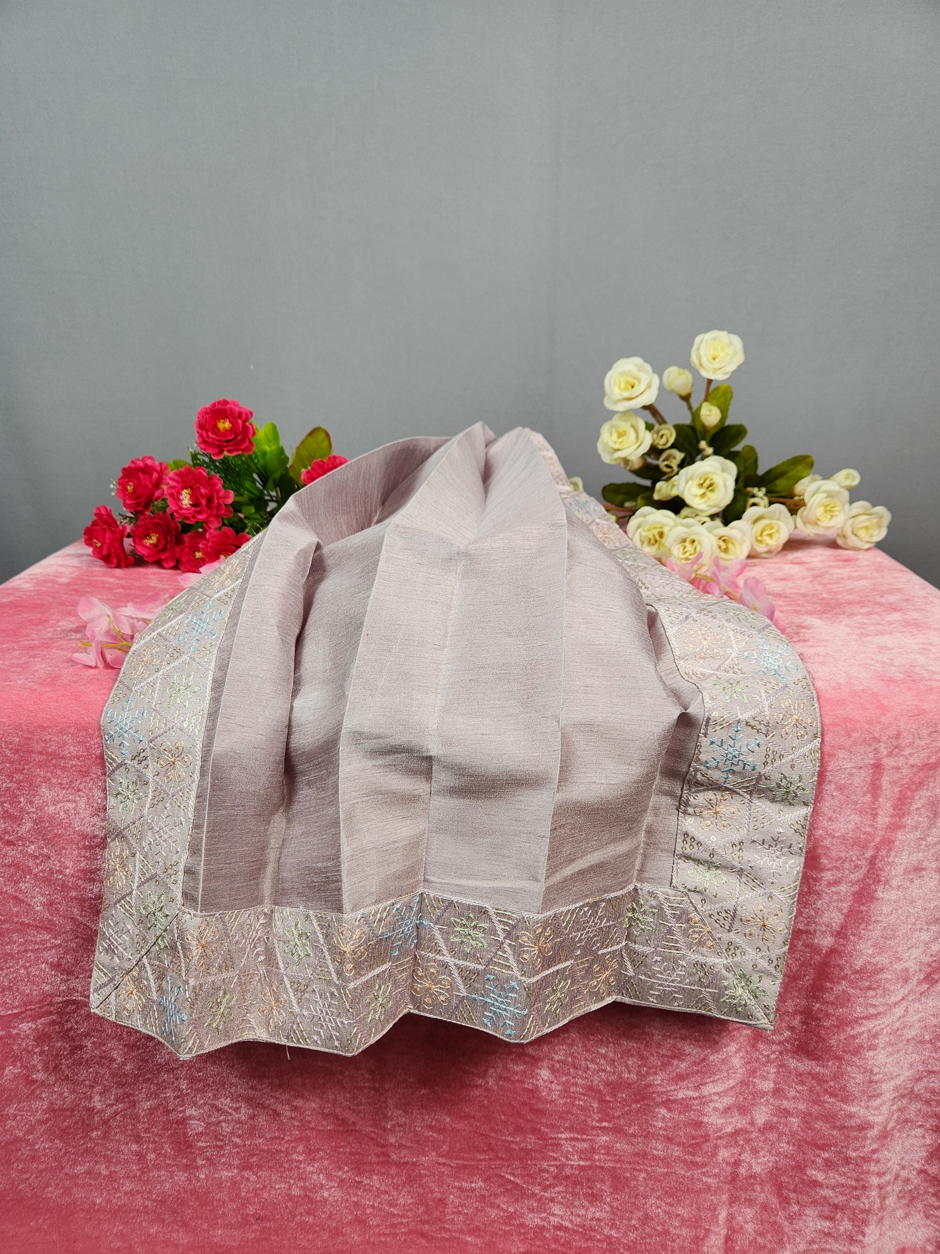 Lavender Groom Turban Shawl Set