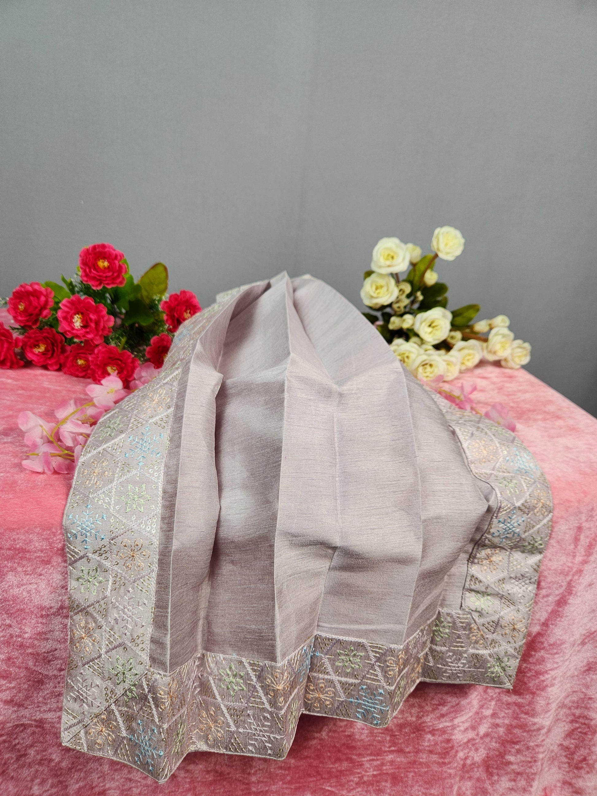 Lavender Groom Turban Shawl Set