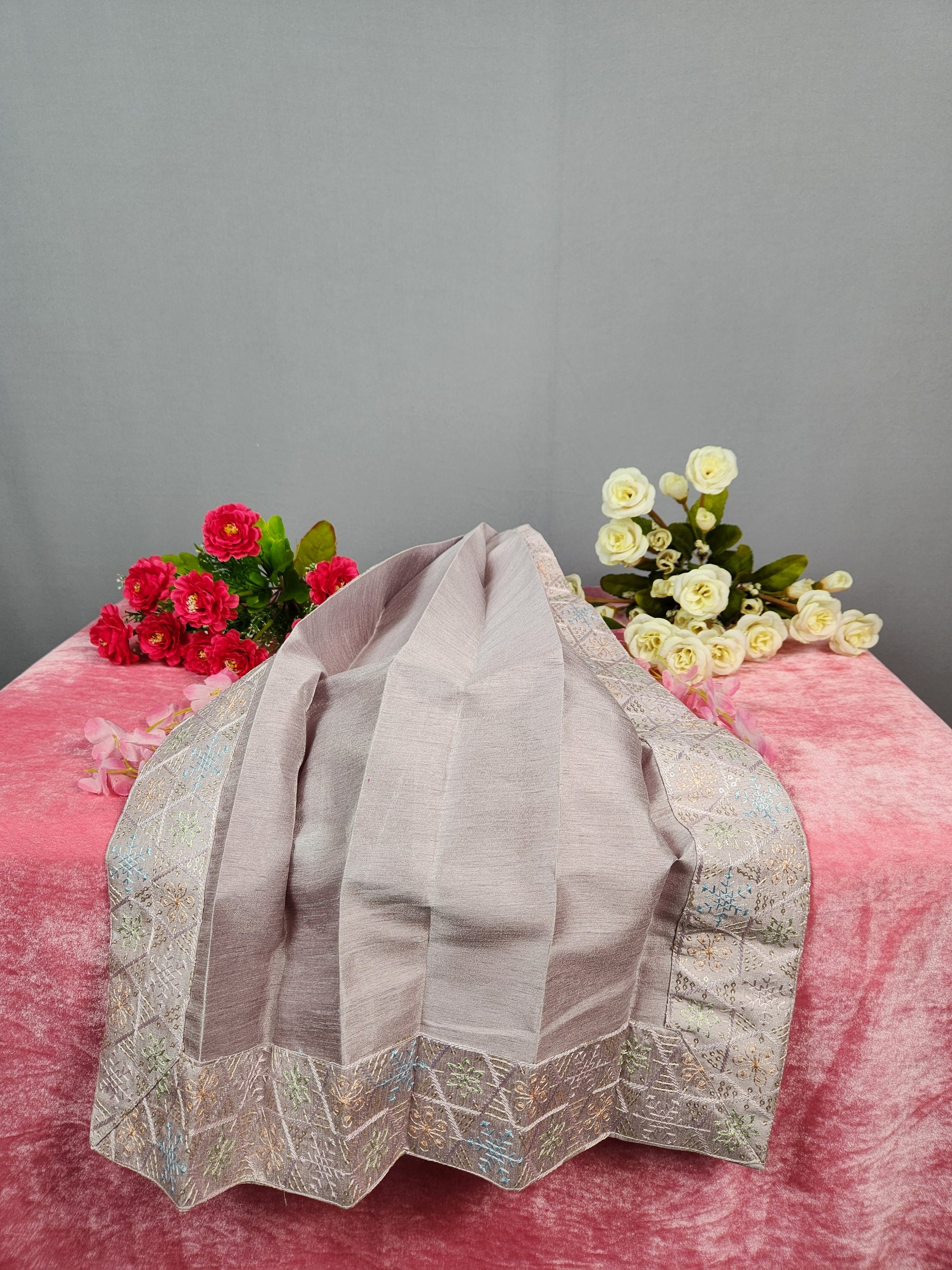 Lavender Groom Turban Shawl Set