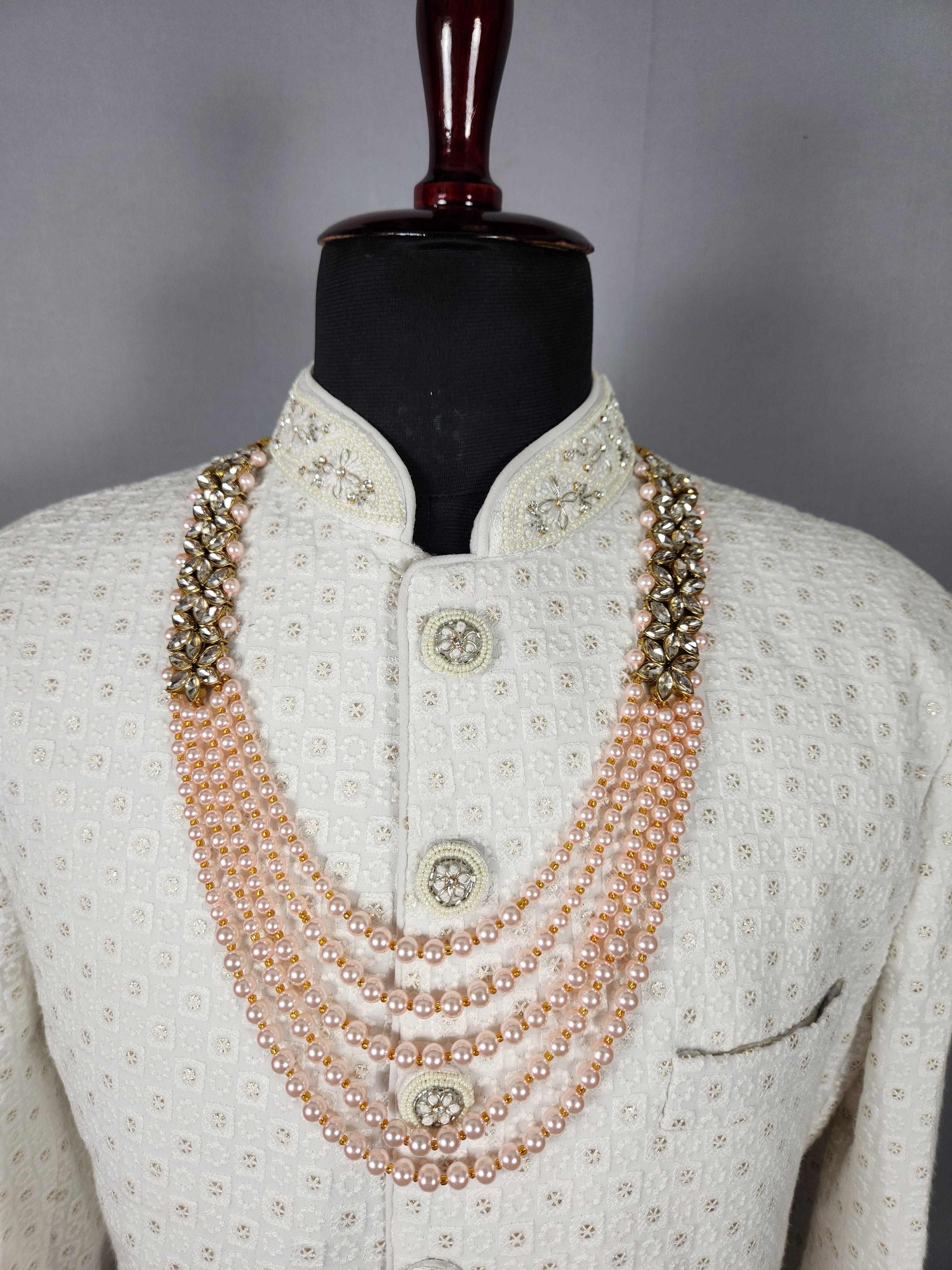 Peach Groom Necklace