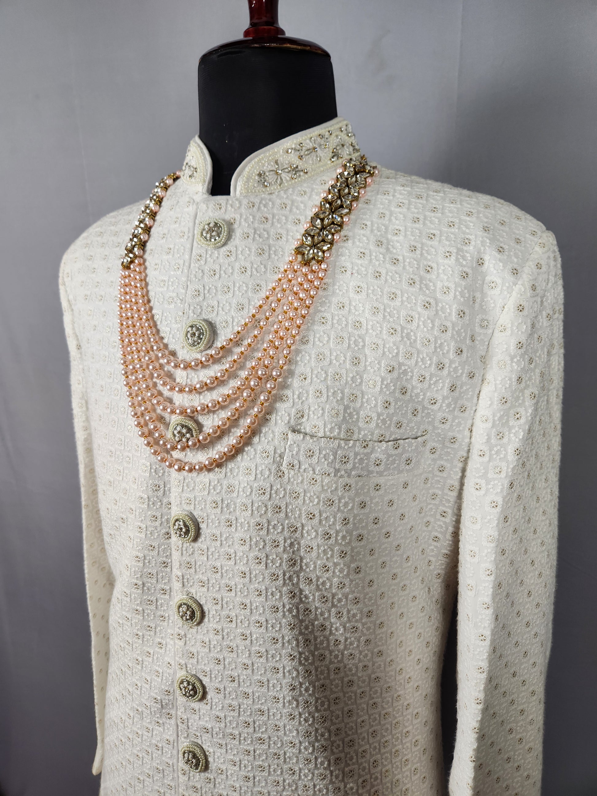 Peach Groom Necklace