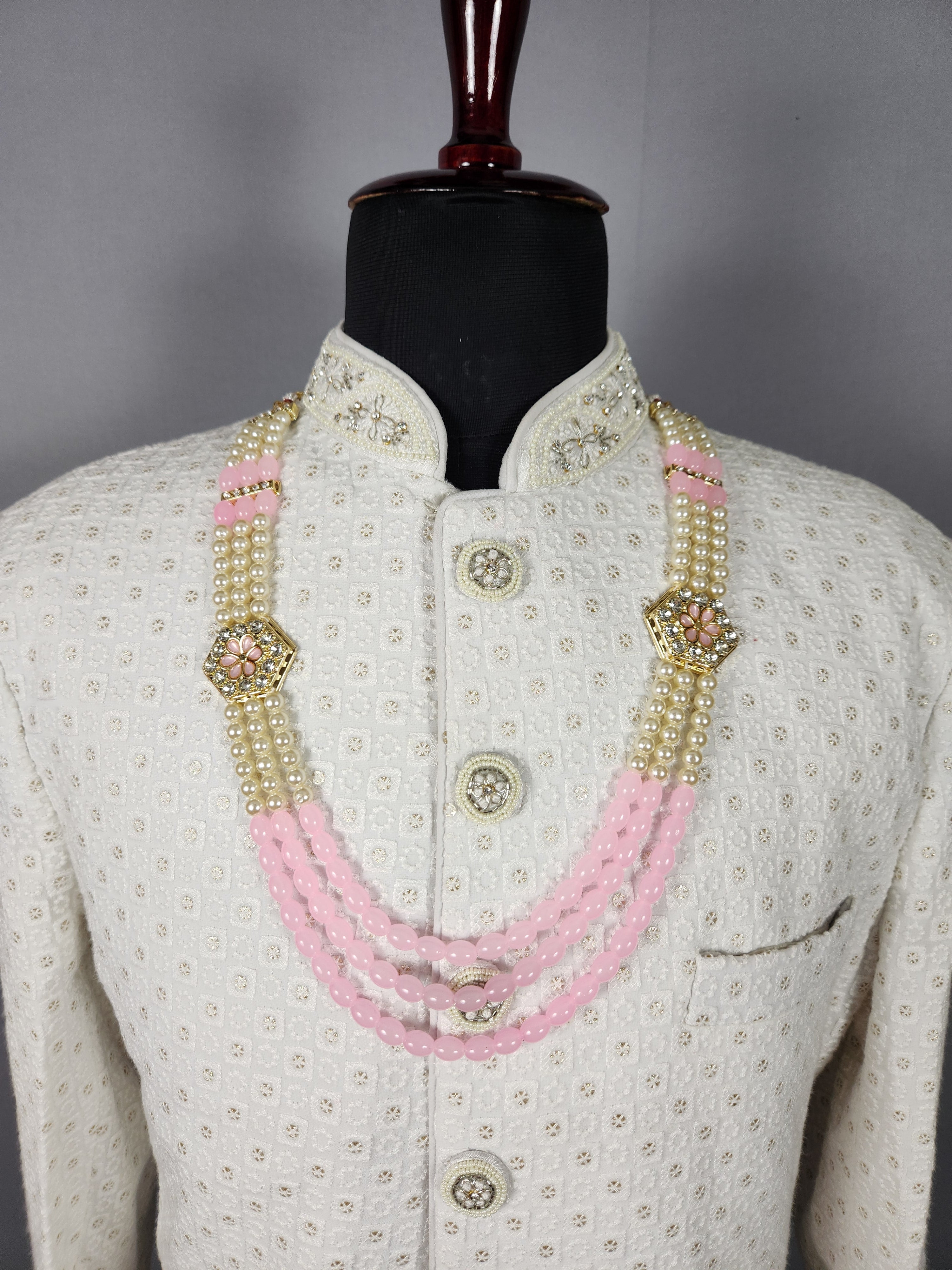 Peach Groom Necklace