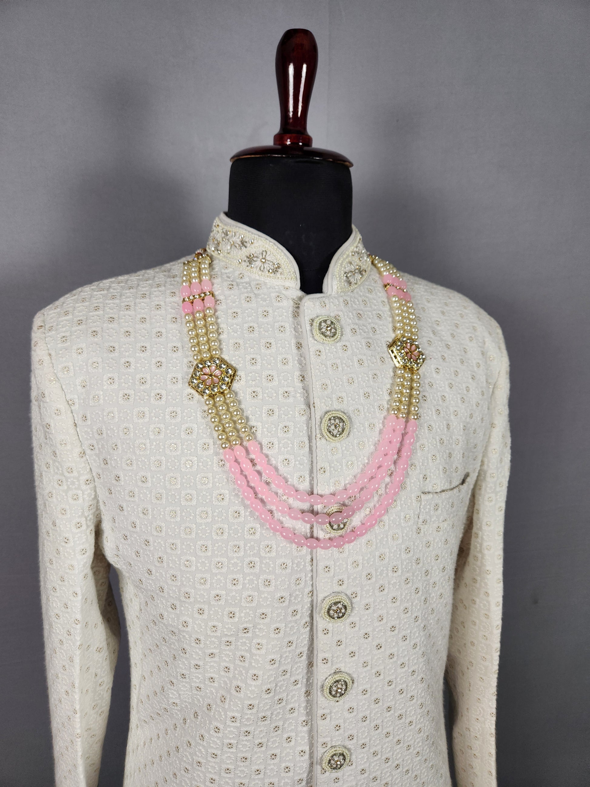 Peach Groom Necklace