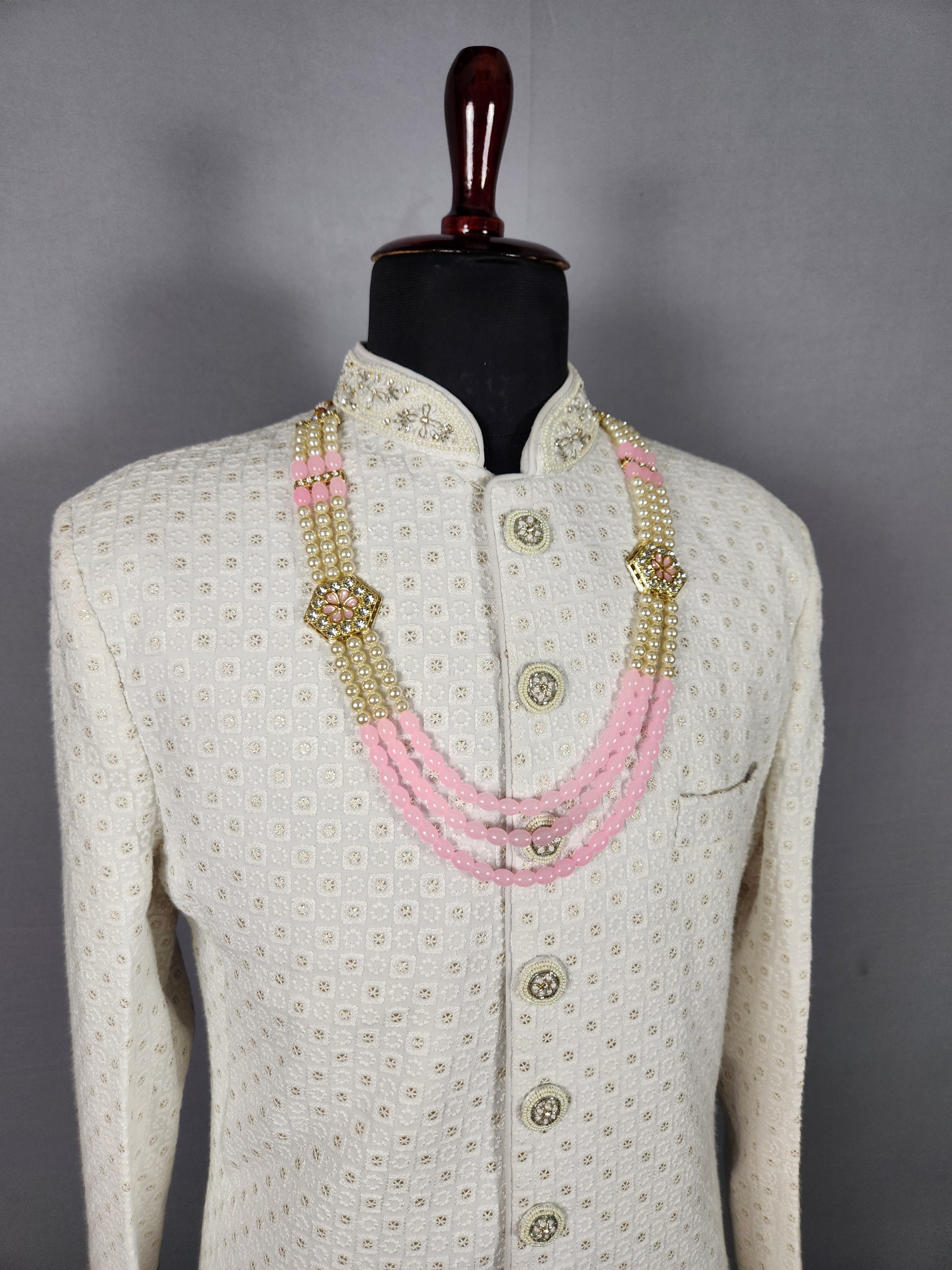 Peach Groom Necklace