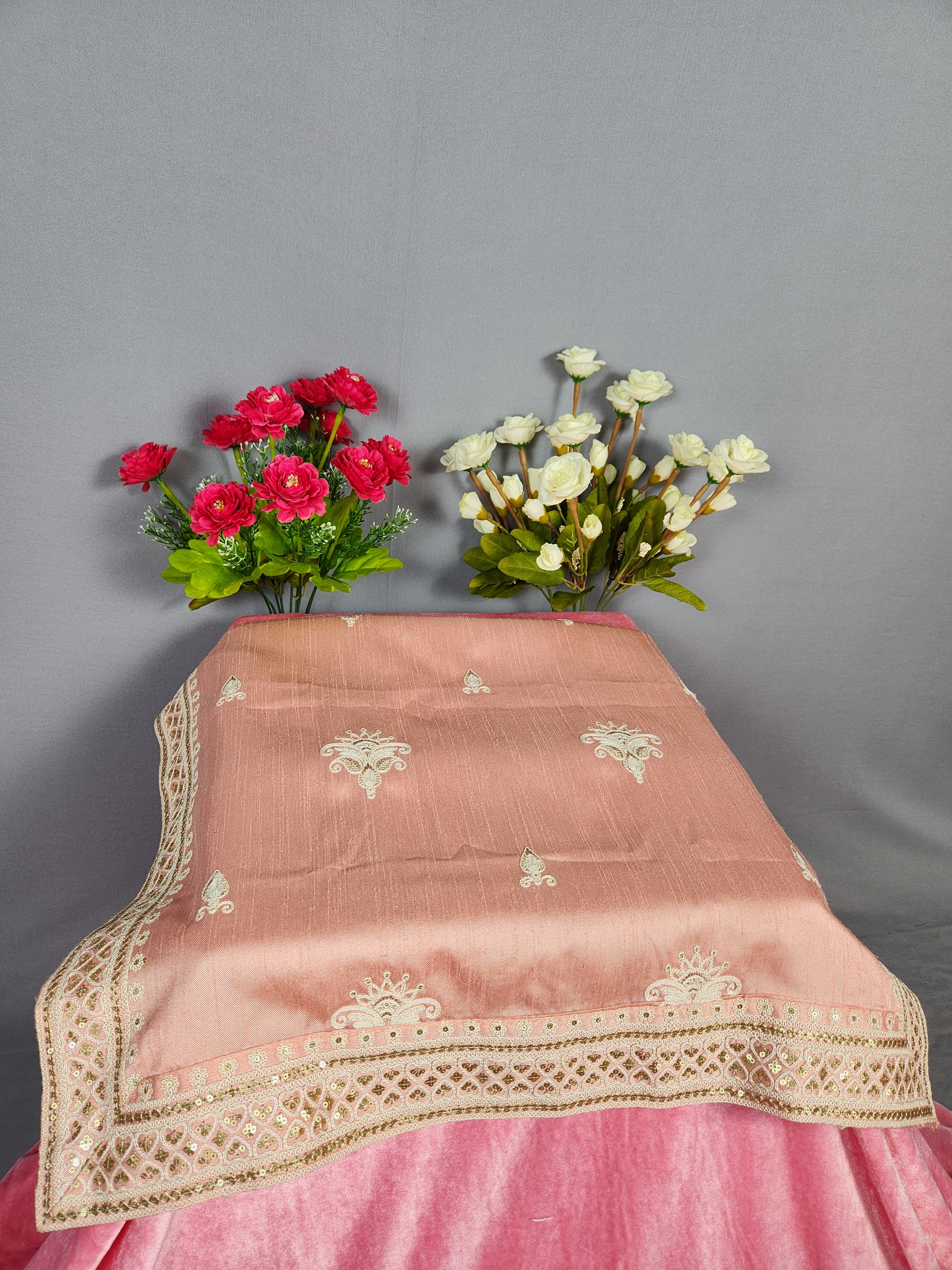 Peach Groom Turban Shawl | Dupatta Safa Set For Men