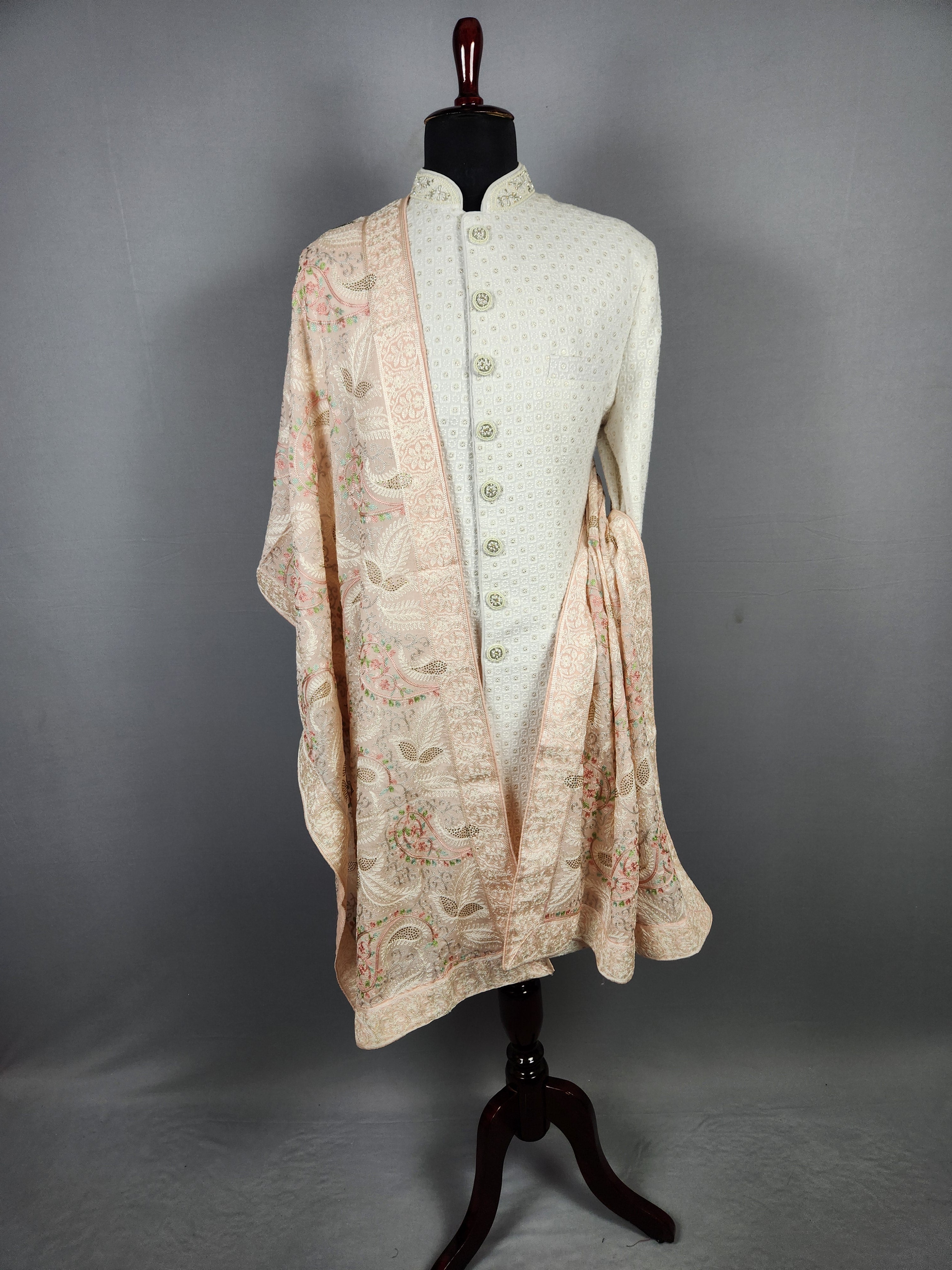 Pink Wedding Shawl for Groom