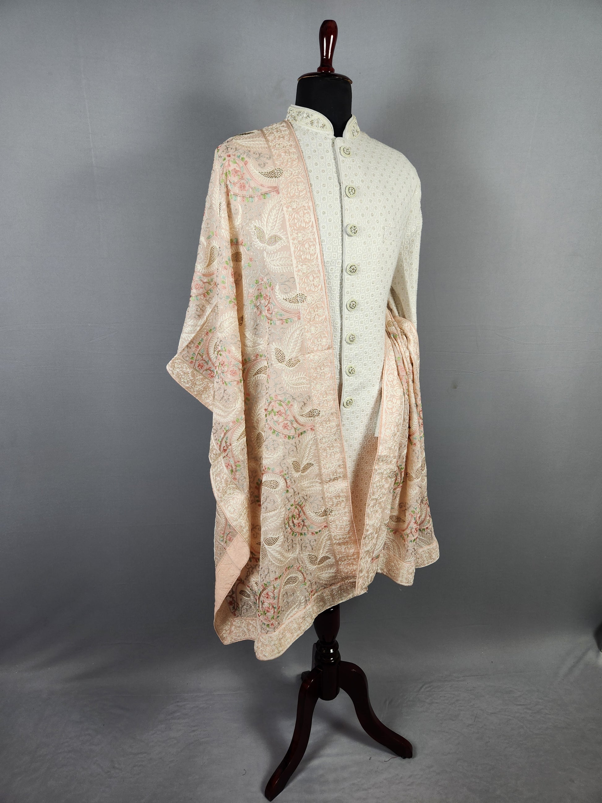 Pink Wedding Shawl for Groom