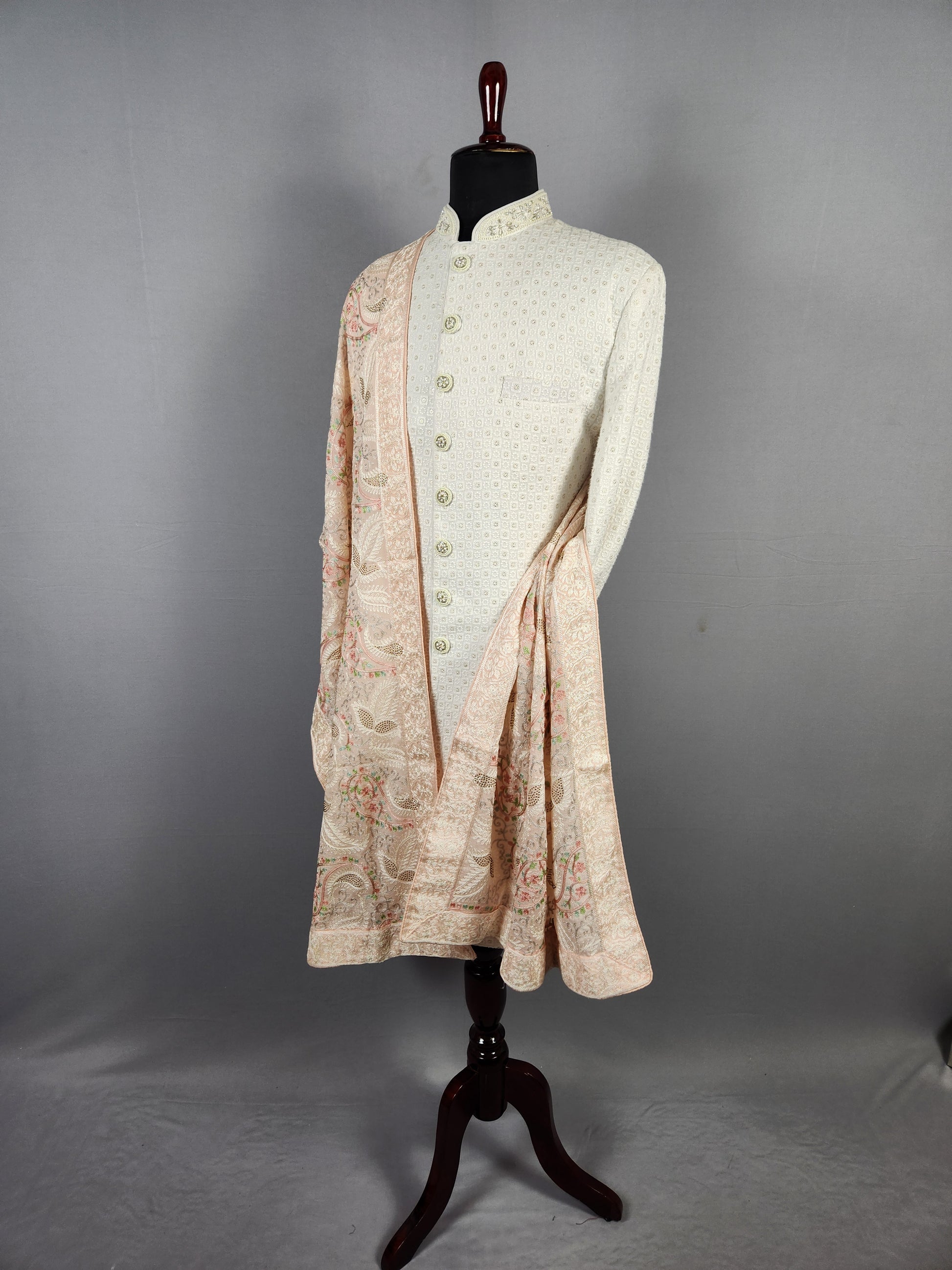 Pink Wedding Shawl for Groom