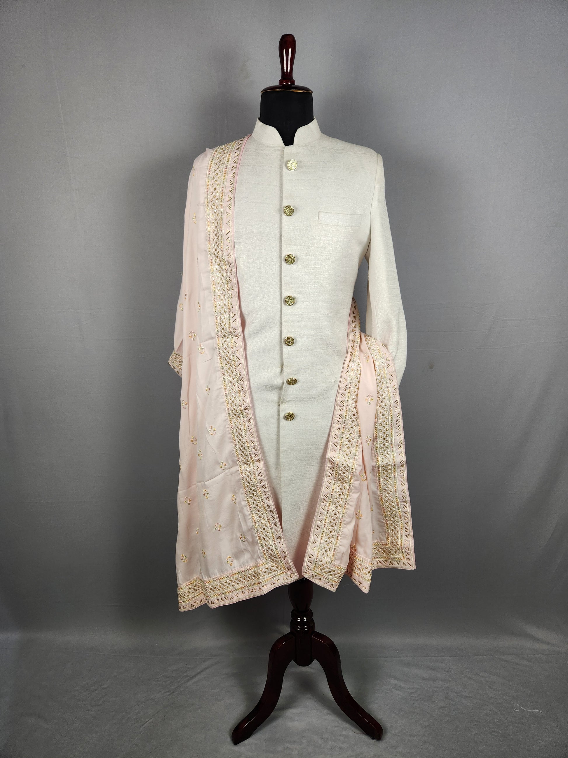 Pink Wedding Shawl for Groom