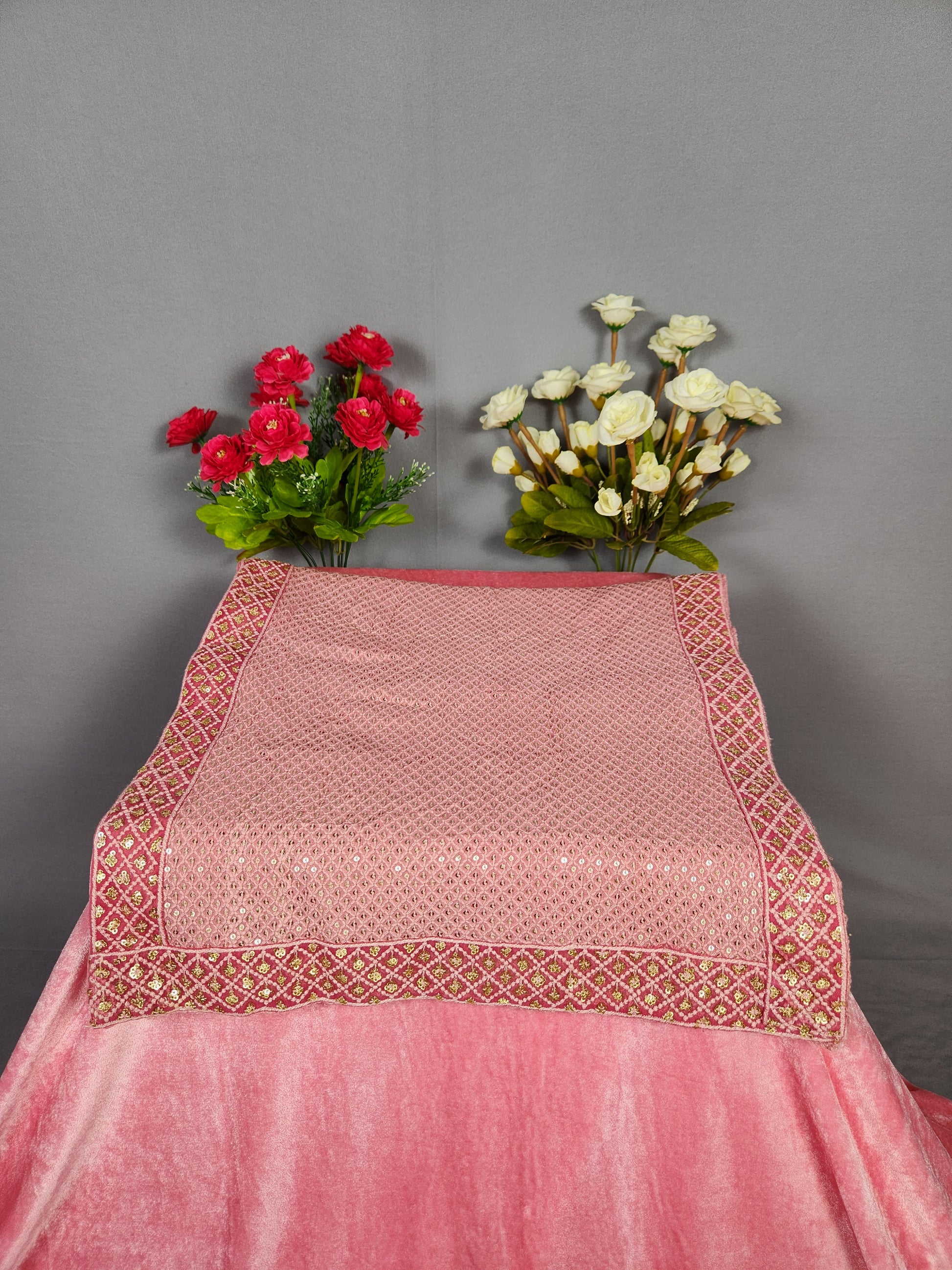 Pink Groom Turban Shawl Set