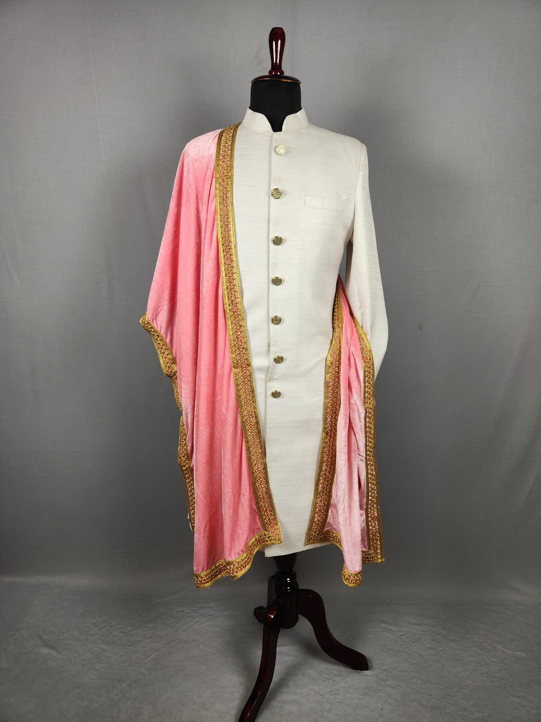 Pink Wedding Shawl for Groom