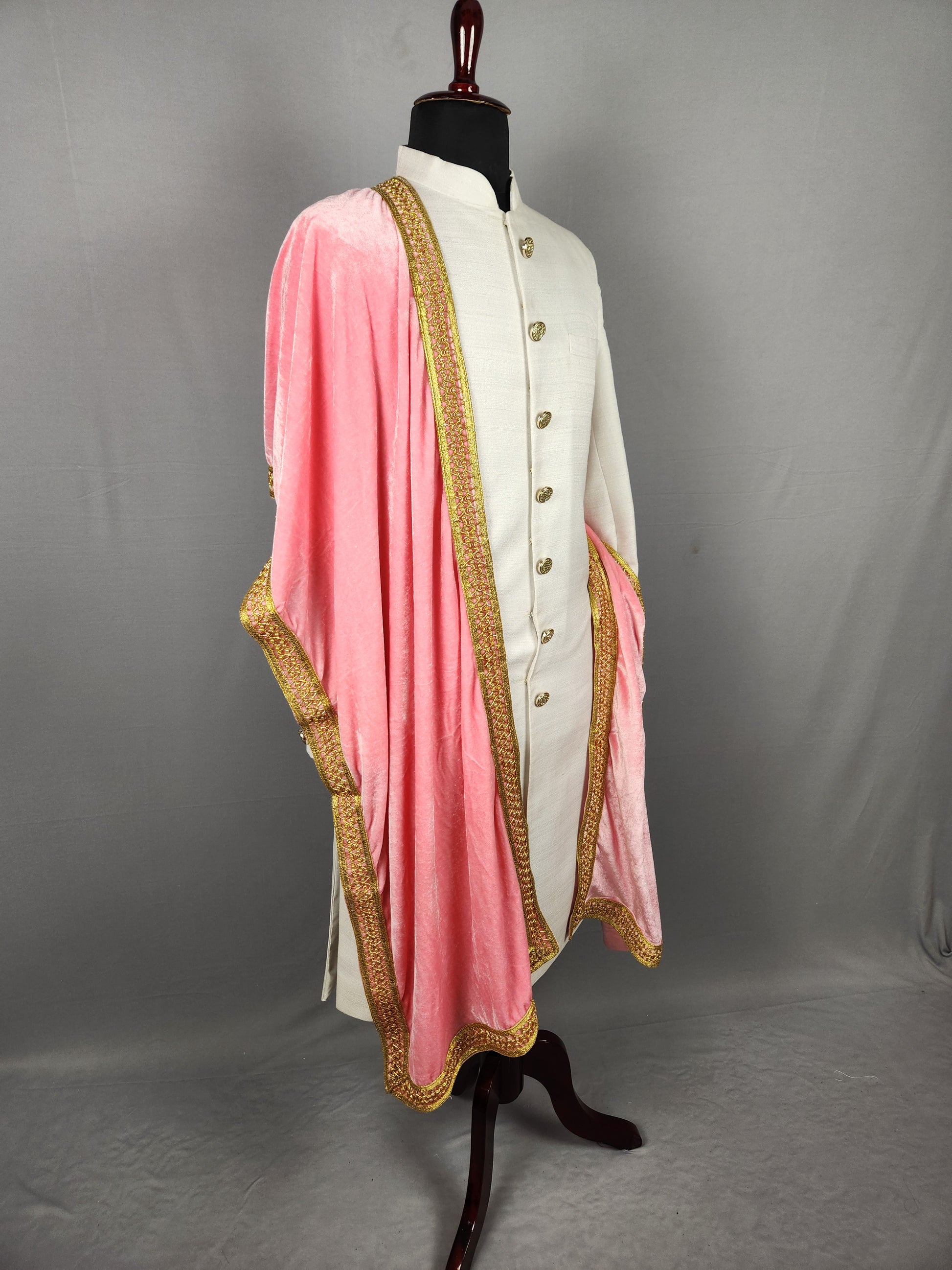 Pink Wedding Shawl for Groom