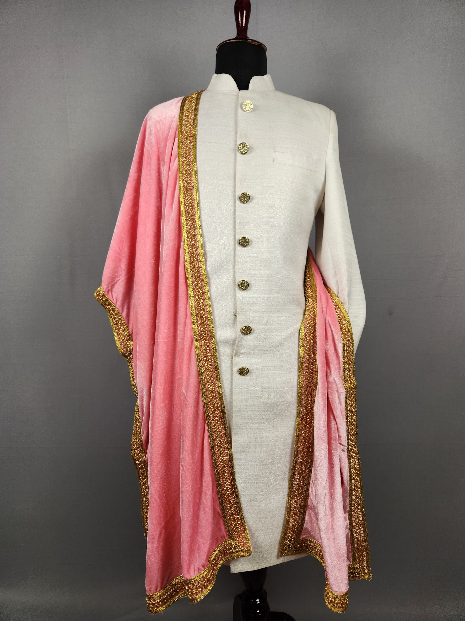 Pink Wedding Shawl for Groom